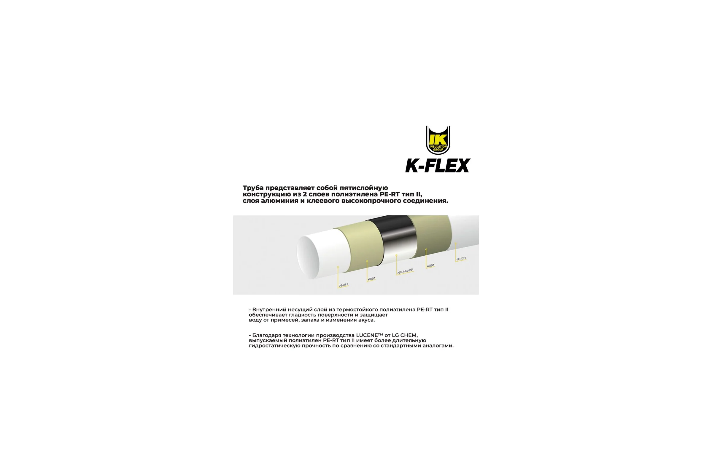 Труба K-FLEX SOLID PE-RT II/Al/PE-RT II 20x2,0-100 R03020PERT100SL