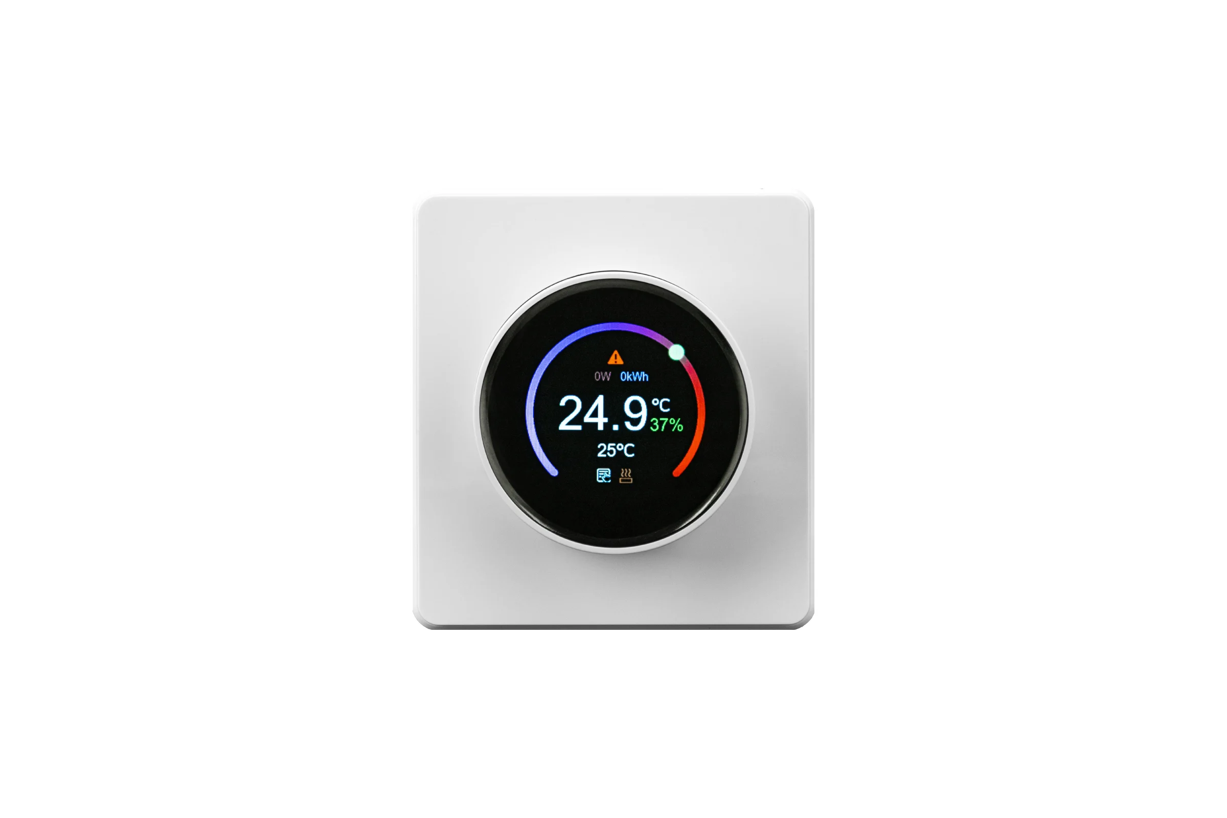 Терморегулятор KRANZ ROUND Wi-Fi с/у перламутр KR-78-0728-1