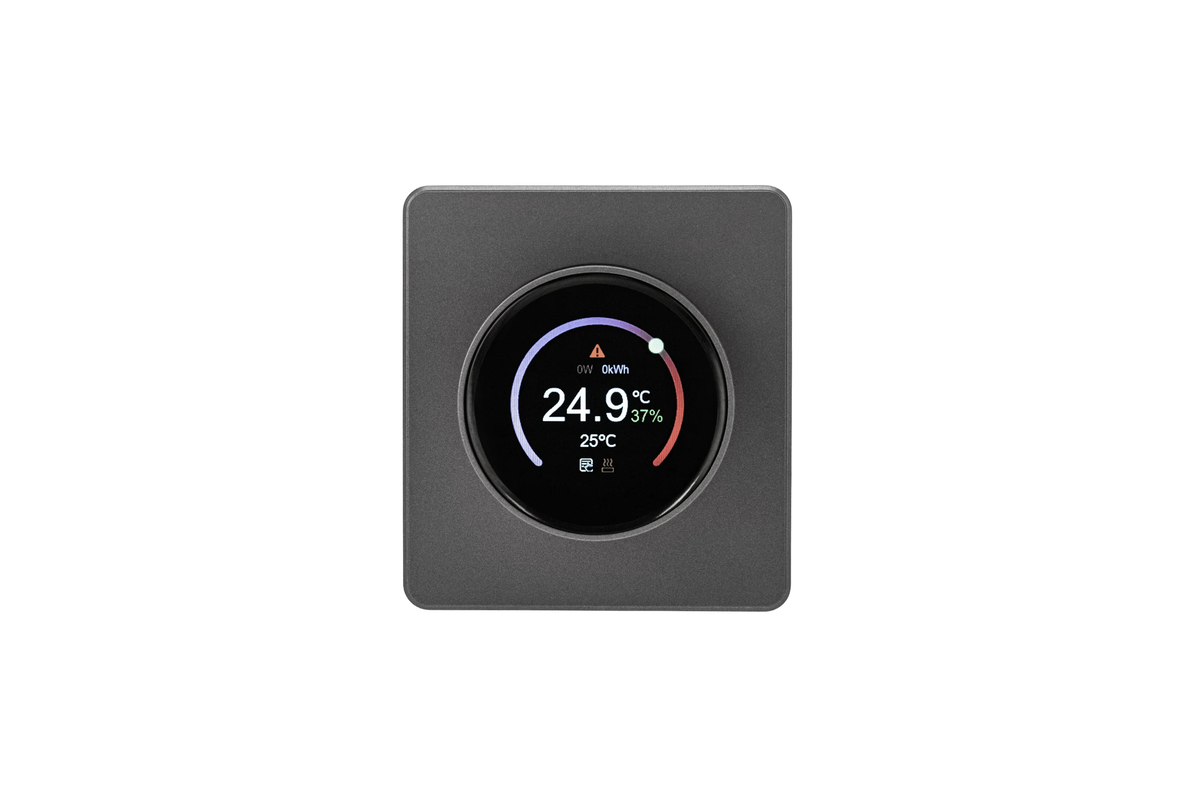 Терморегулятор KRANZ ROUND Wi-Fi с/у титан KR-78-0728-2