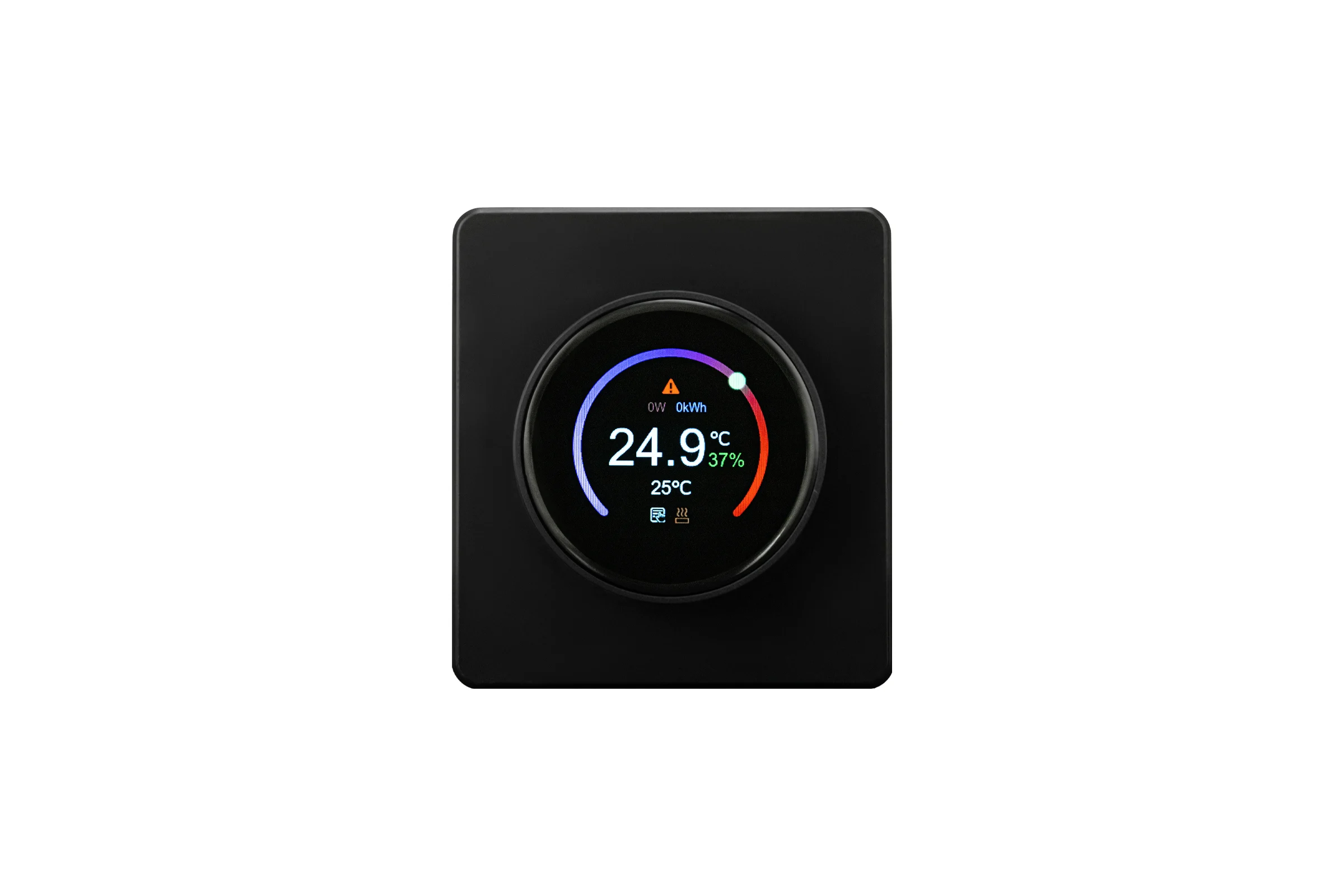 Терморегулятор KRANZ ROUND Wi-Fi с/у оникс KR-78-0728-3