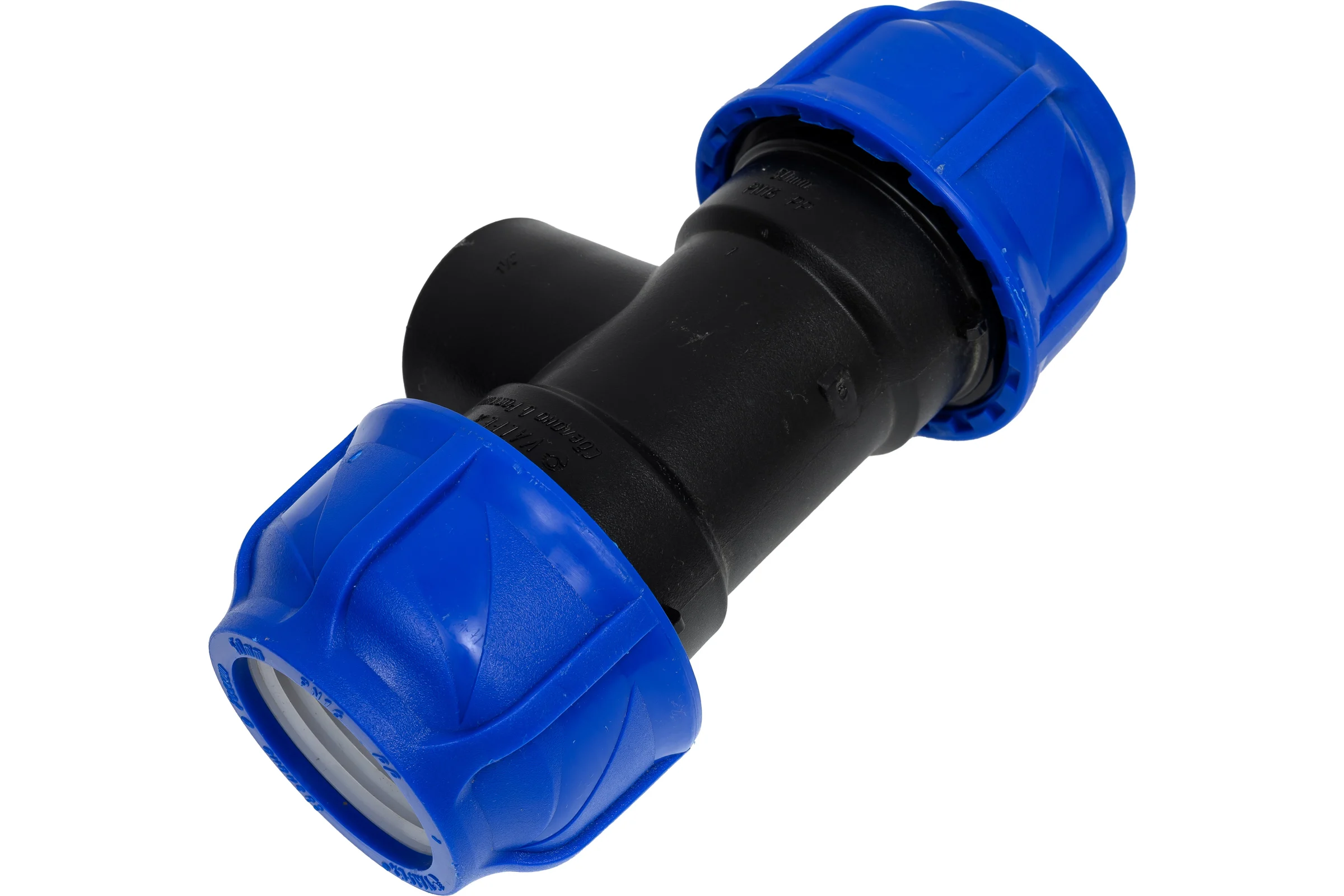 Компрессионный переходной тройник VALFEX ПНД, с внутренней резьбой, 50-1 1/4"-50 1210015011450