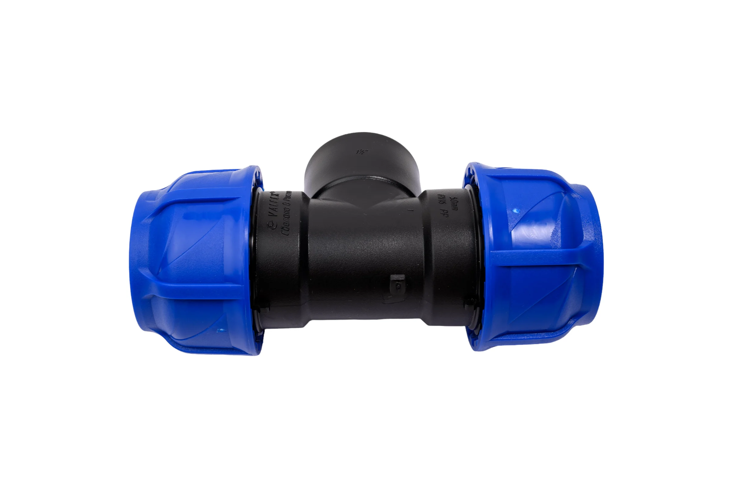 Компрессионный переходной тройник VALFEX ПНД, с внутренней резьбой, 50-1 1/2"-50 1210015011250