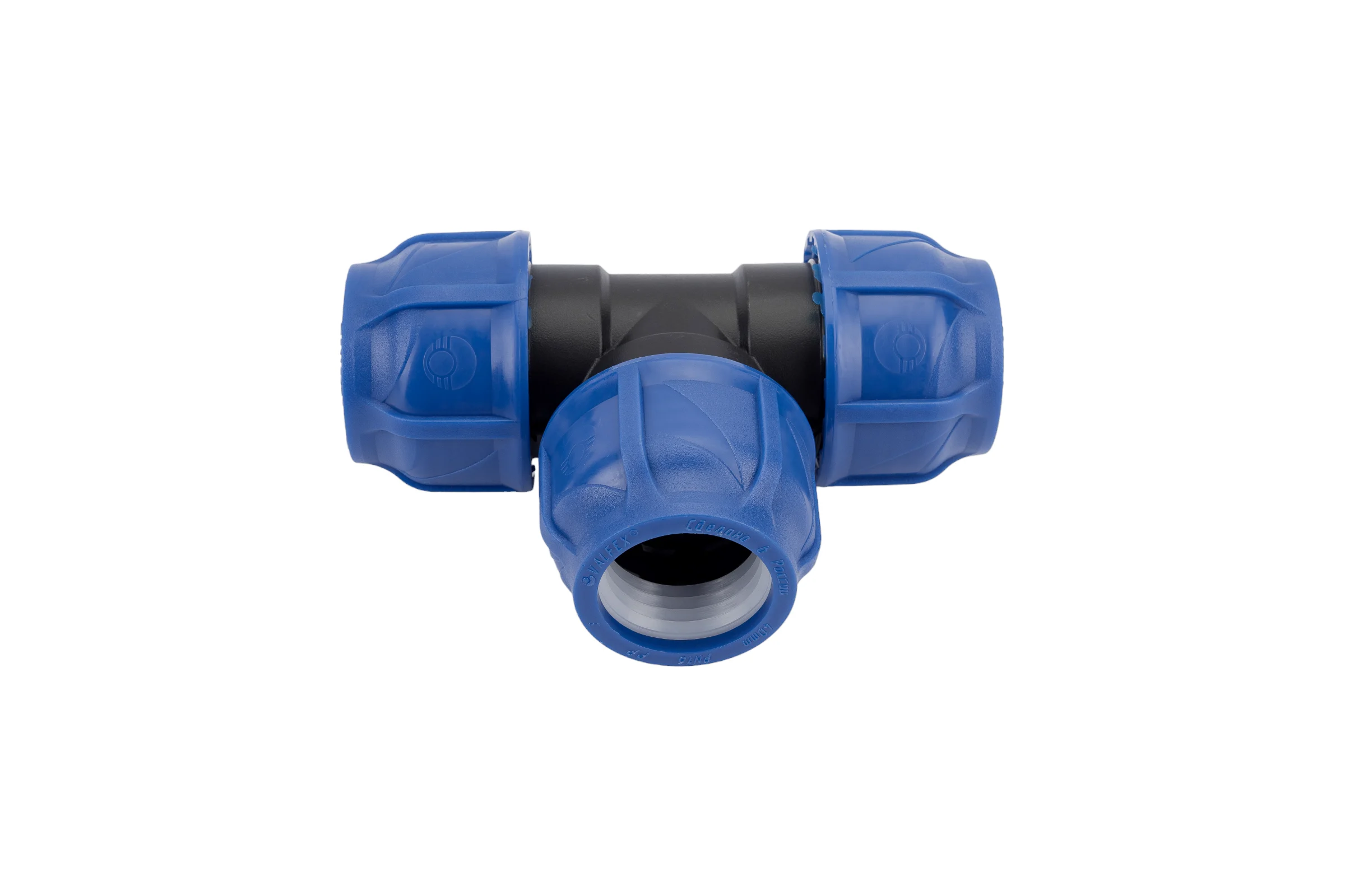 Компрессионный тройник VALFEX ПНД, 40-40-40 1210012404040
