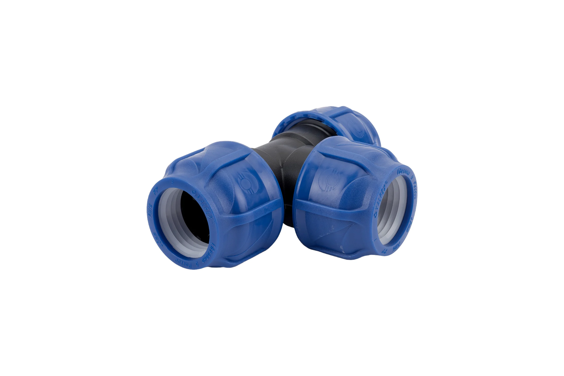 Компрессионный тройник VALFEX ПНД, 40-40-40 1210012404040