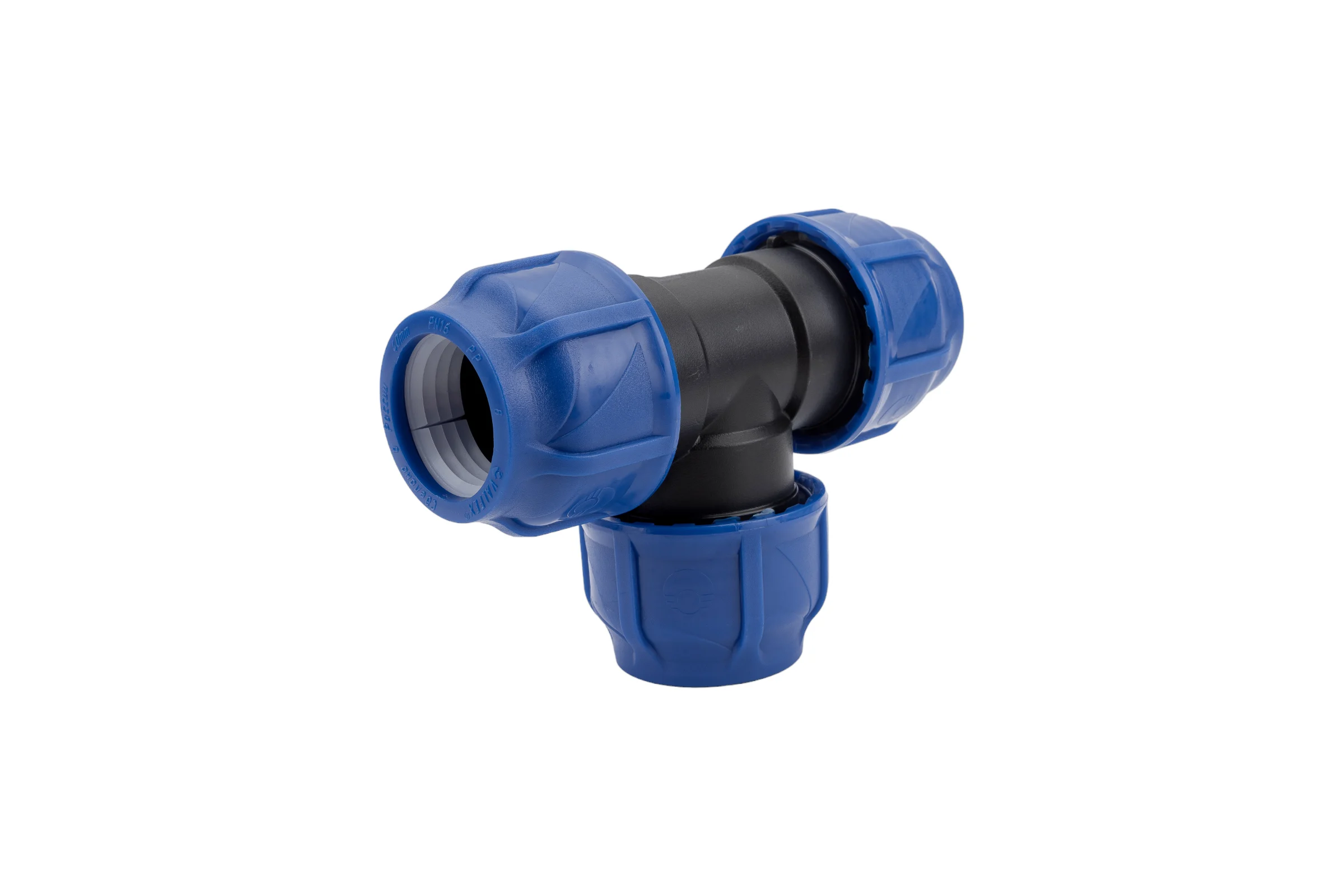 Компрессионный тройник VALFEX ПНД, 40-40-40 1210012404040