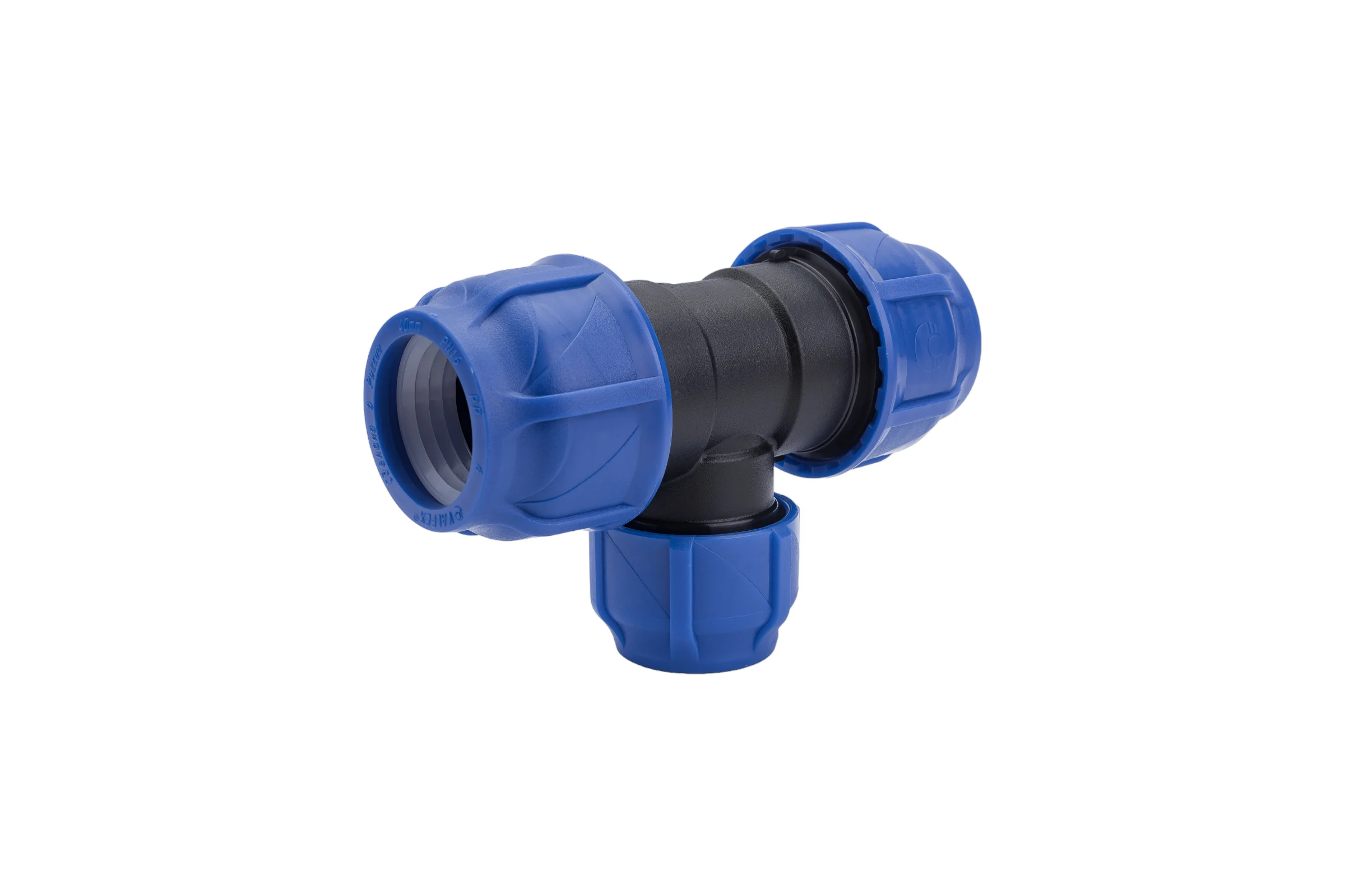Компрессионный переходной тройник VALFEX ПНД, 40-32-40 1210012403240