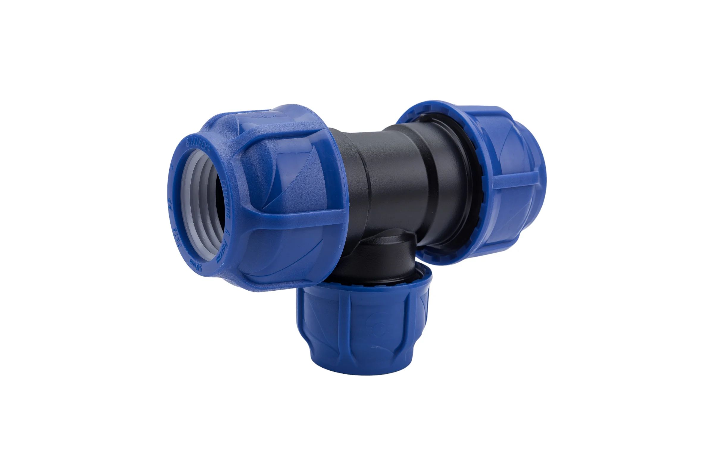 Компрессионный переходной тройник VALFEX ПНД, 50-40-50 1210012504050