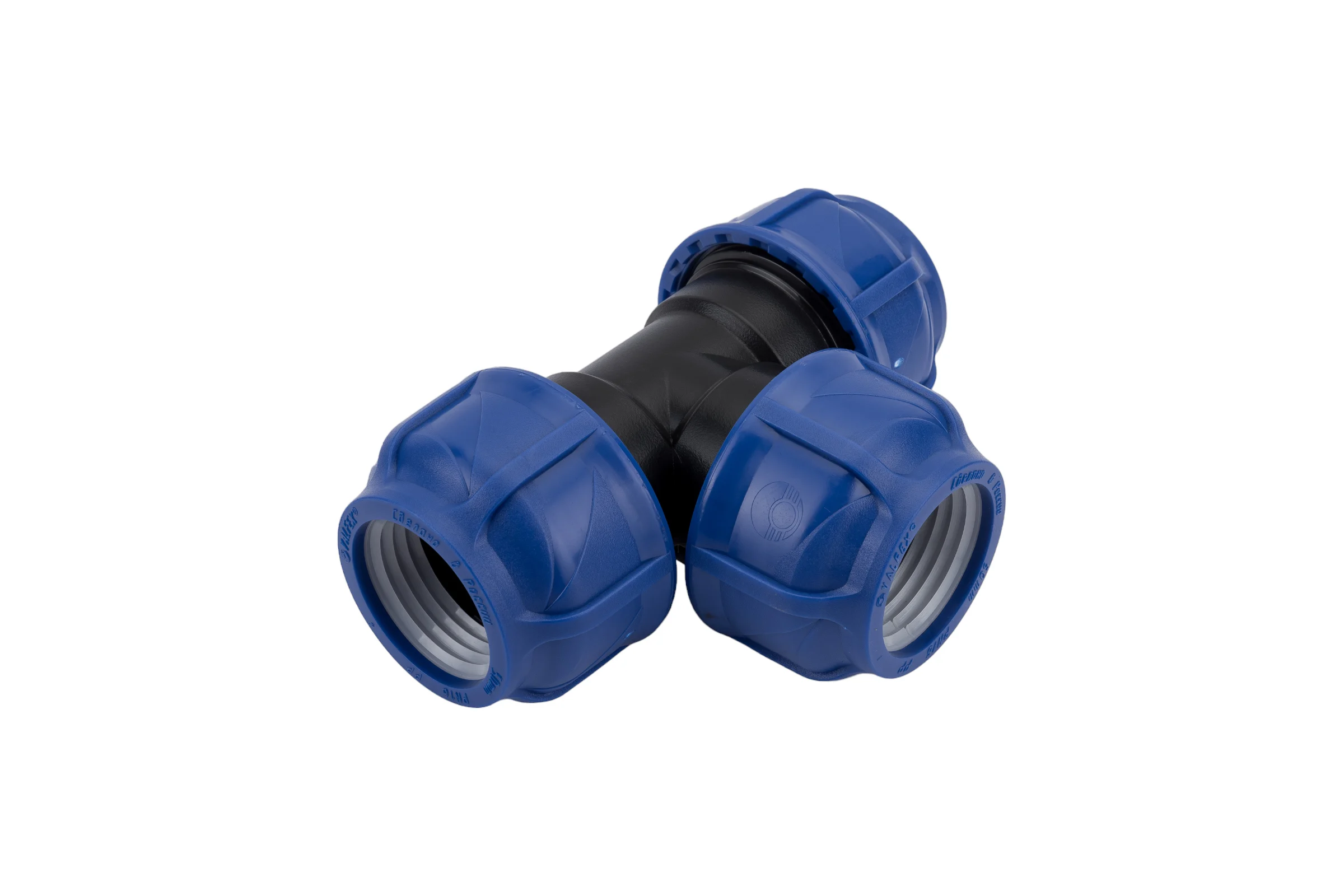 Компрессионный тройник VALFEX ПНД, 50-50-50 1210012505050