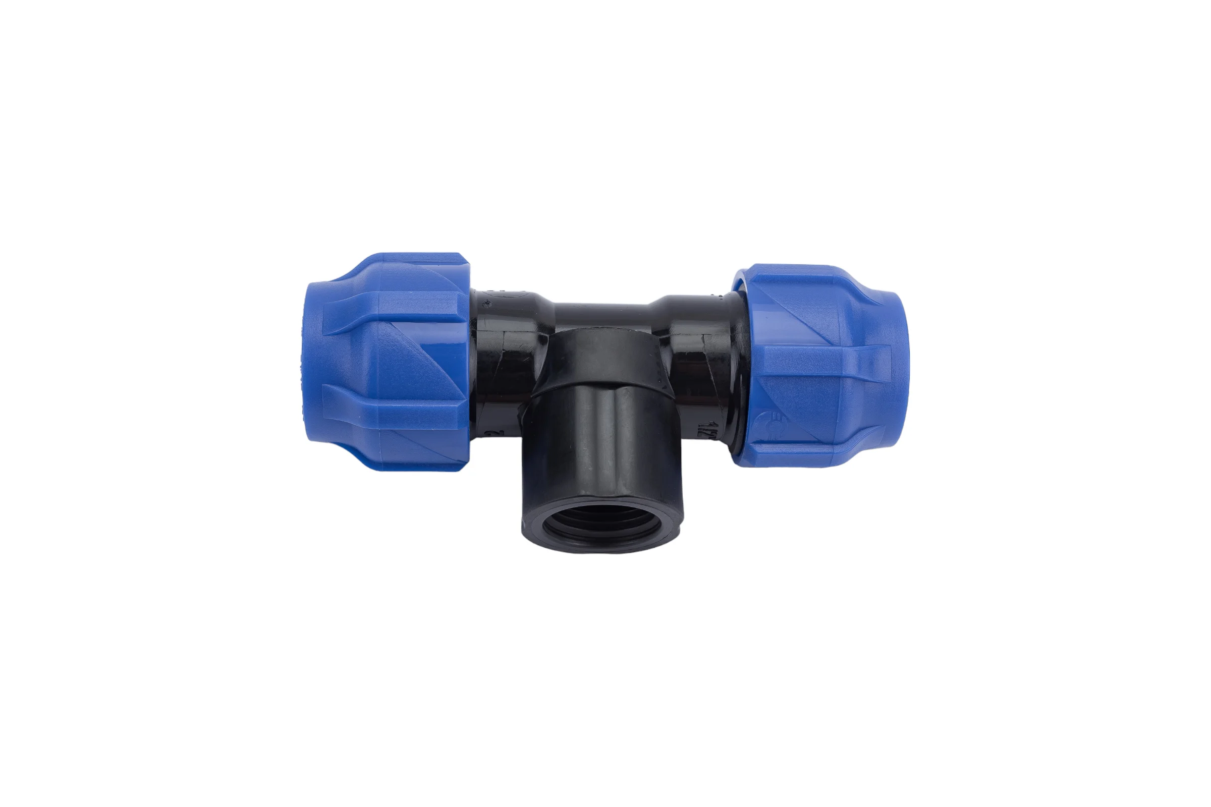 Компрессионный переходной тройник VALFEX ПНД, с внутренней резьбой, 20-1/2"-20 1210012001220