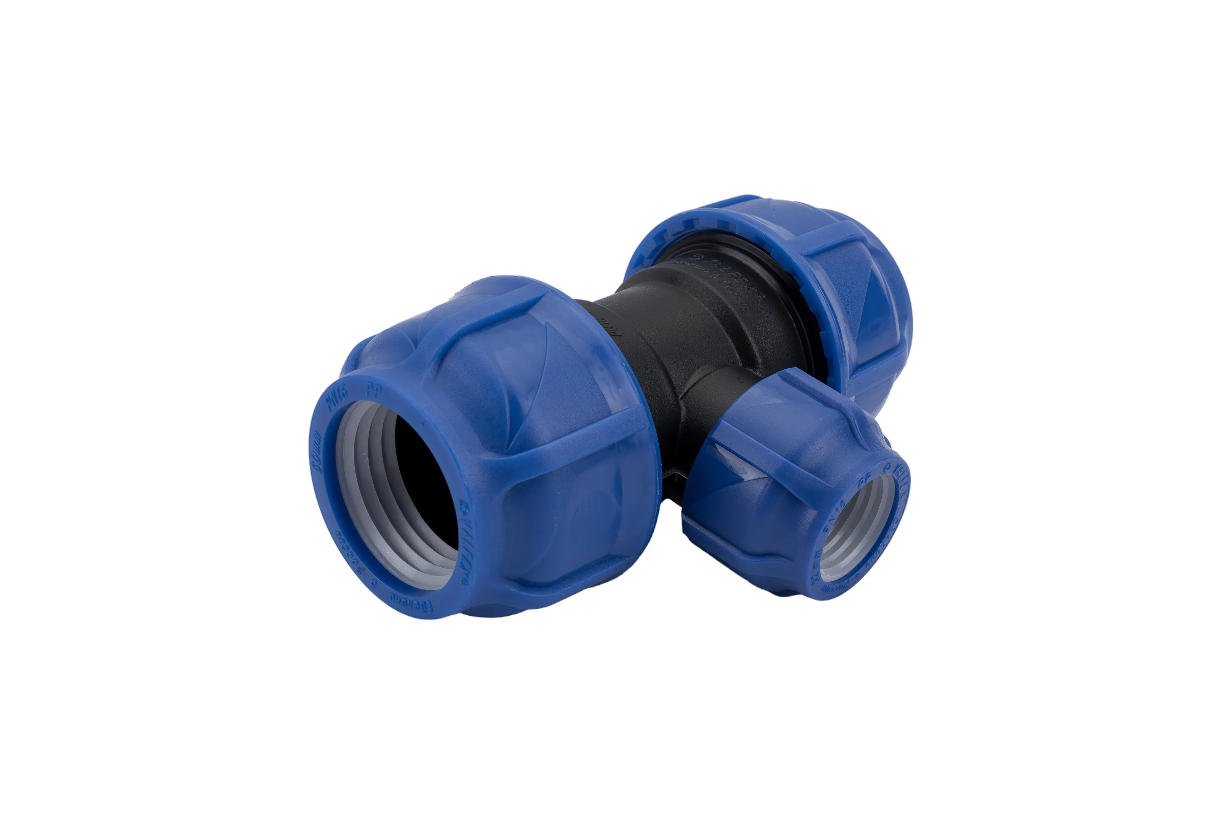 Компрессионный переходной тройник VALFEX ПНД, 50-32-50 1210012503250