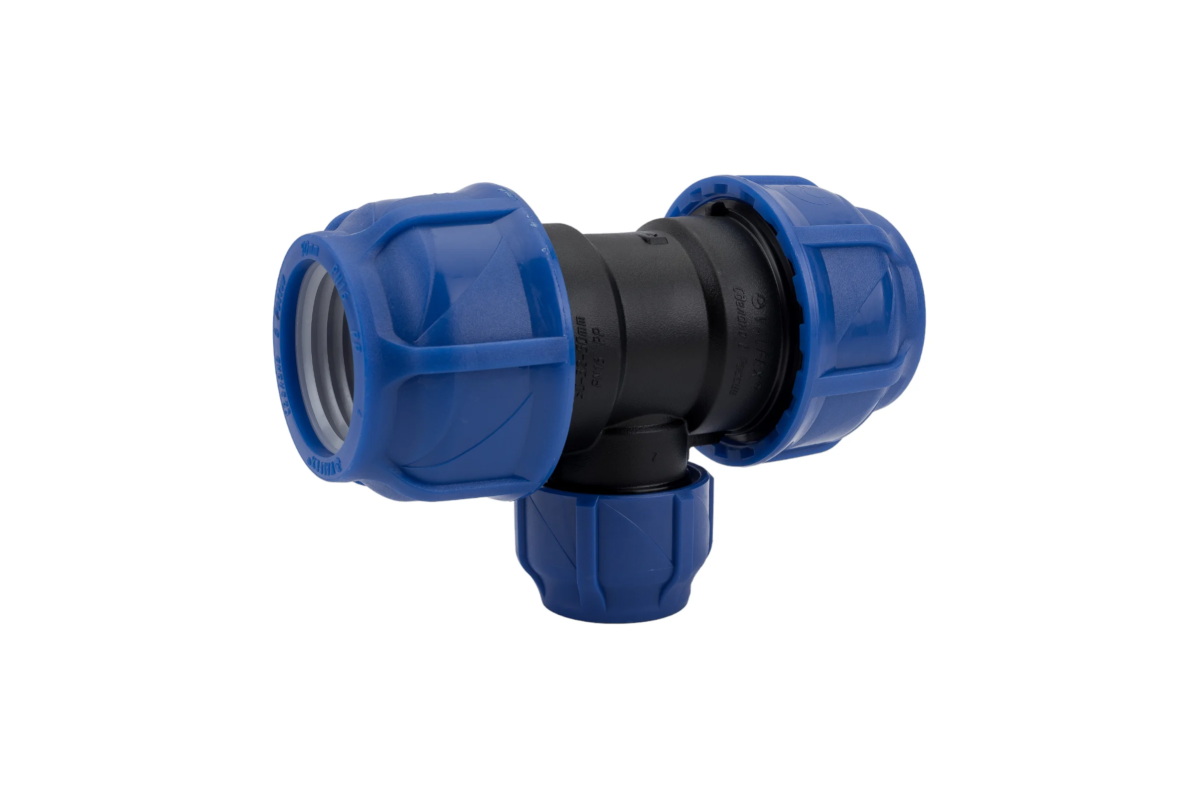 Компрессионный переходной тройник VALFEX ПНД, 50-32-50 1210012503250