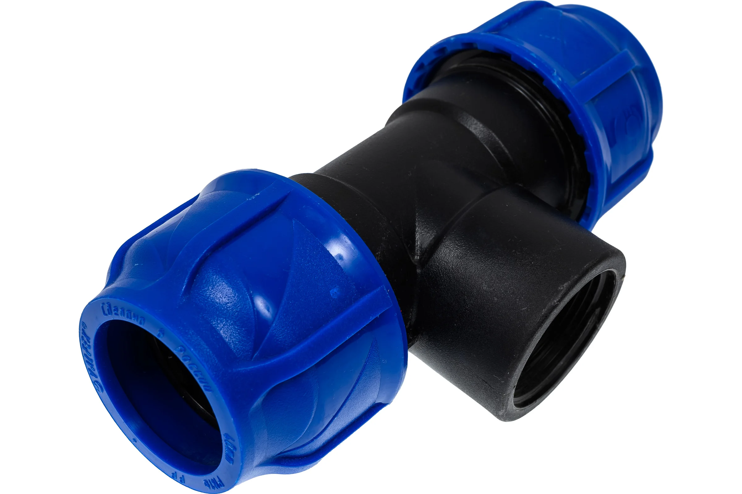 Компрессионный переходной тройник VALFEX ПНД, с внутренней резьбой, 40-1 1/4"-40 1210014011440