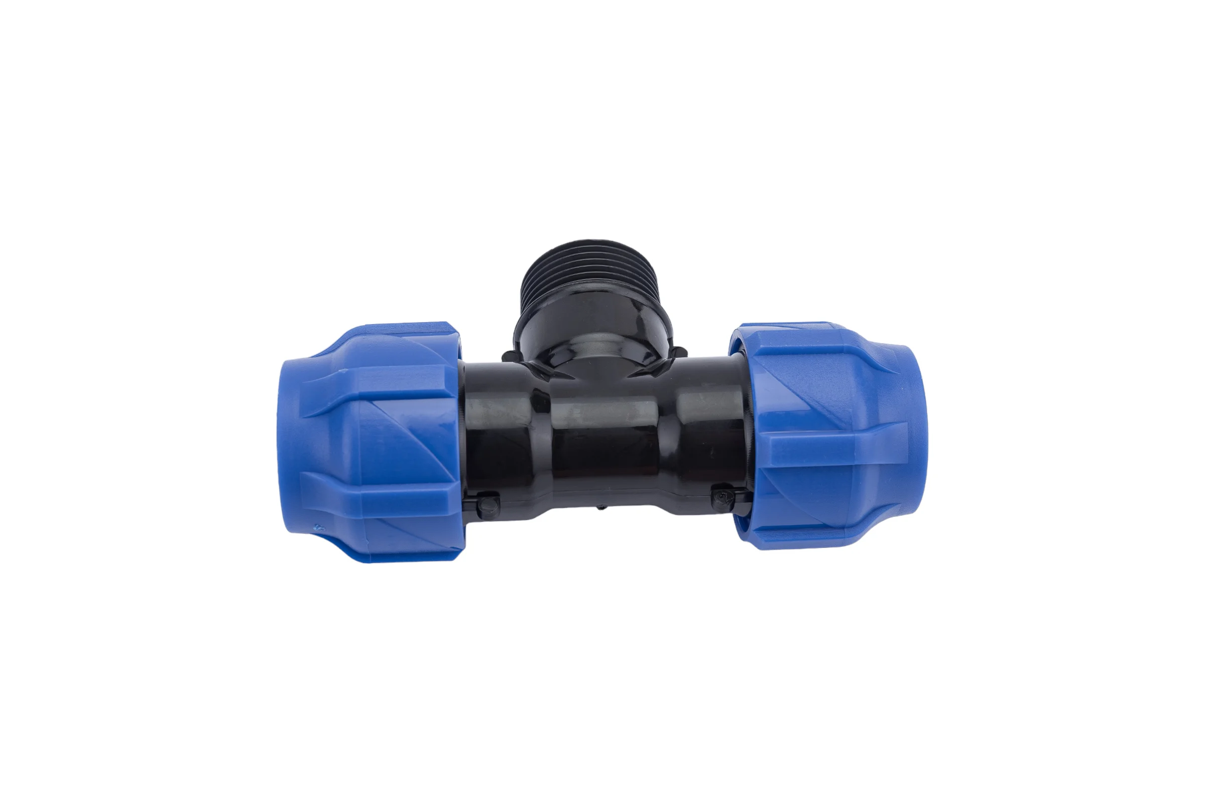 Компрессионный переходной тройник VALFEX ПНД, с наружной резьбой, 20-3/4"-20 1210022003420