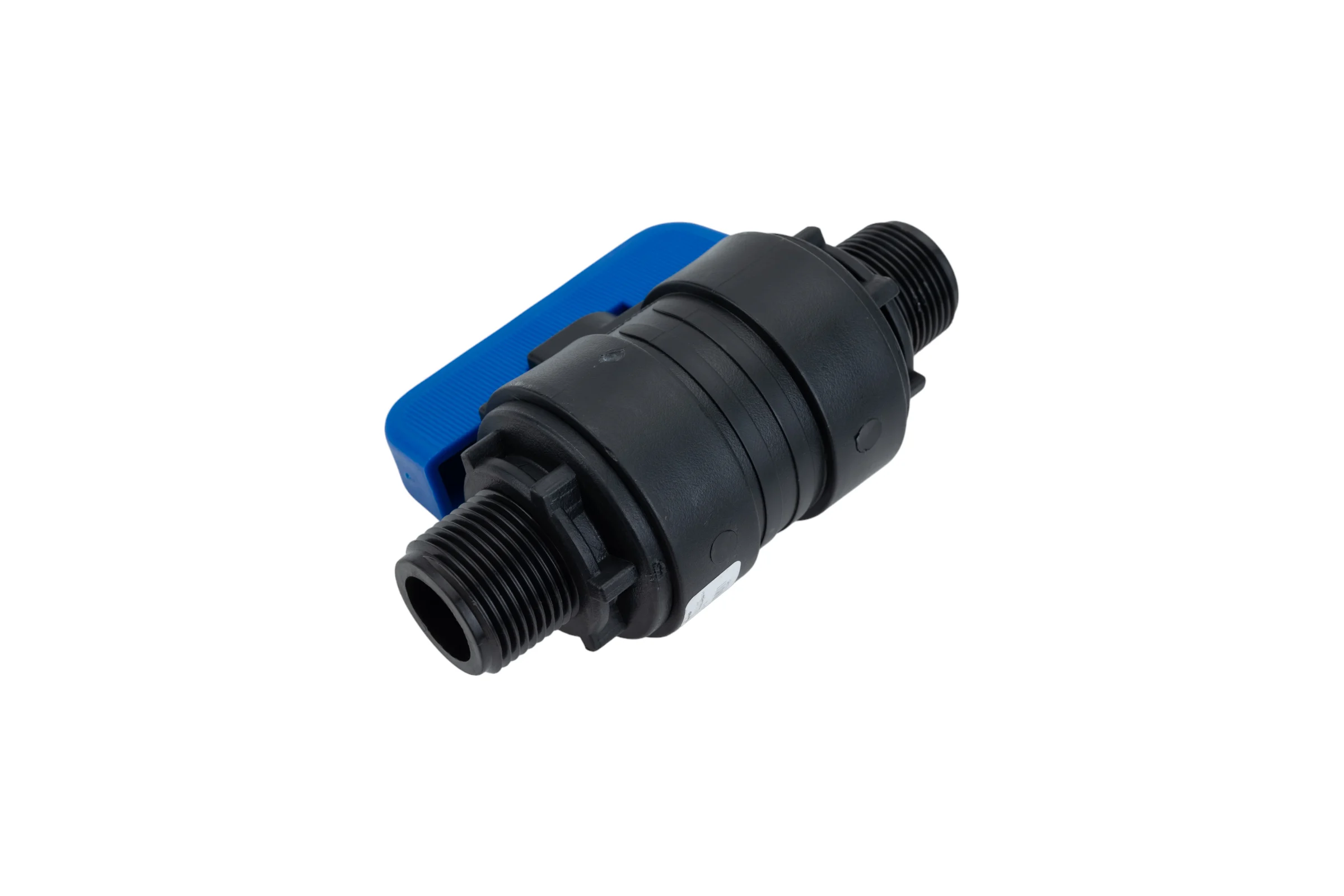 Компрессионный шаровой кран VALFEX ПНД НР/НР резьба разборный 3/4"-3/4"Ду16 1210216034034