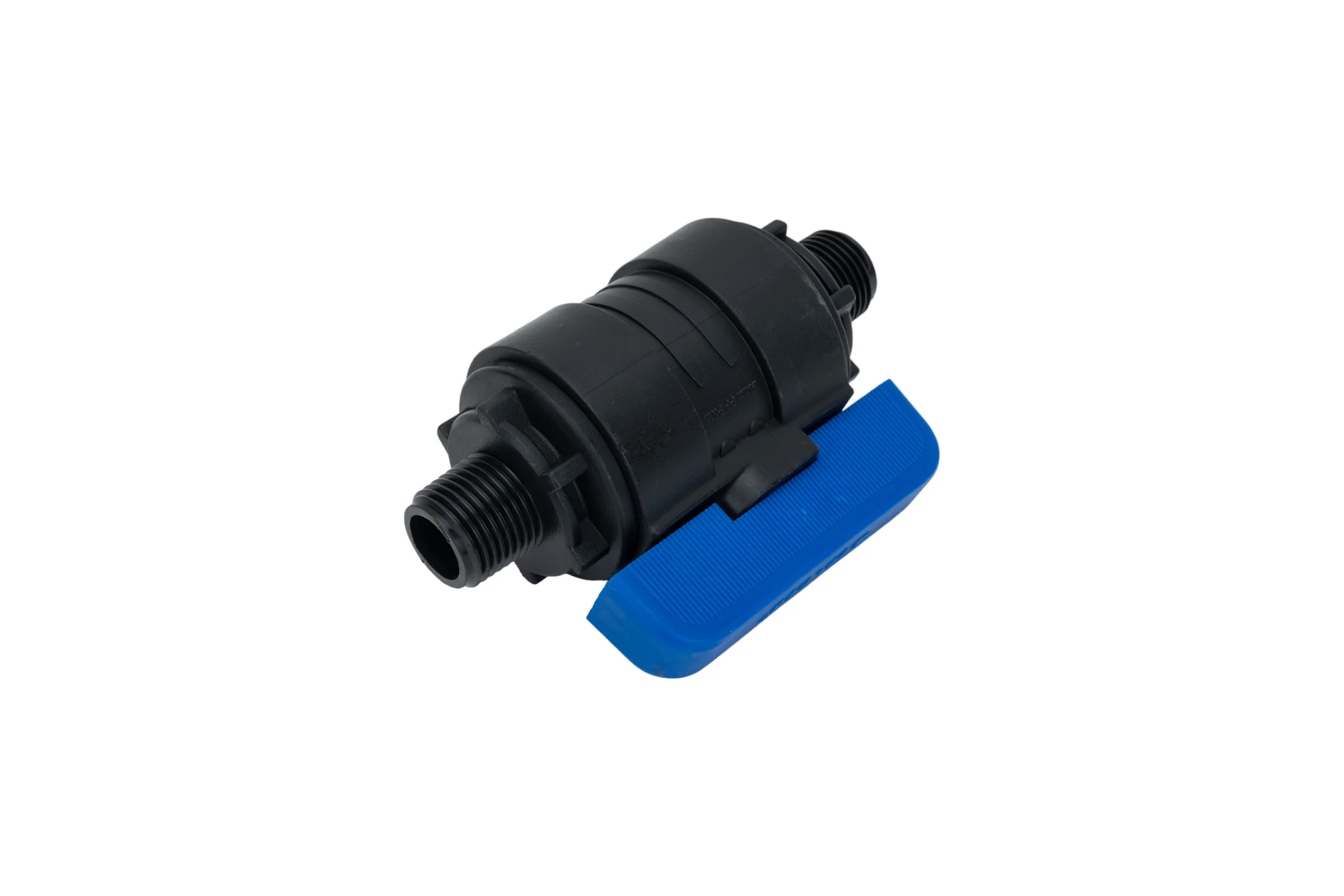 Компрессионный шаровой кран VALFEX ПНД НР/НР резьба разборный 1/2"-1/2" Ду16 1210216012012