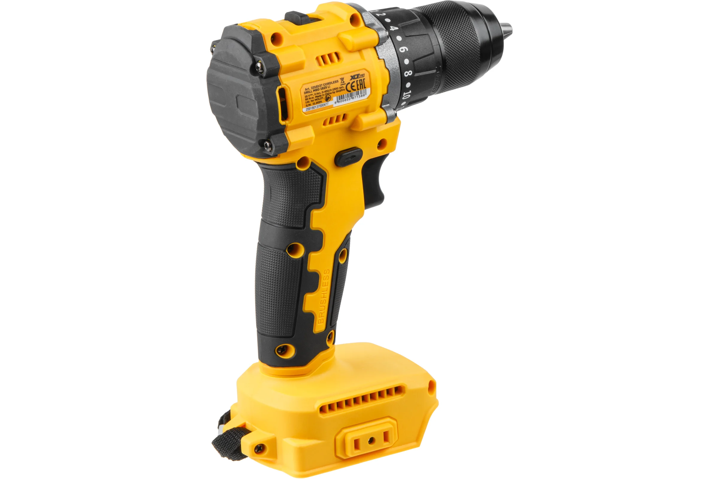Дрель-шуруповерт MOLOT аккумуляторная MBD 1825 Li XLT Lite SOLO ЦИ-1633257060