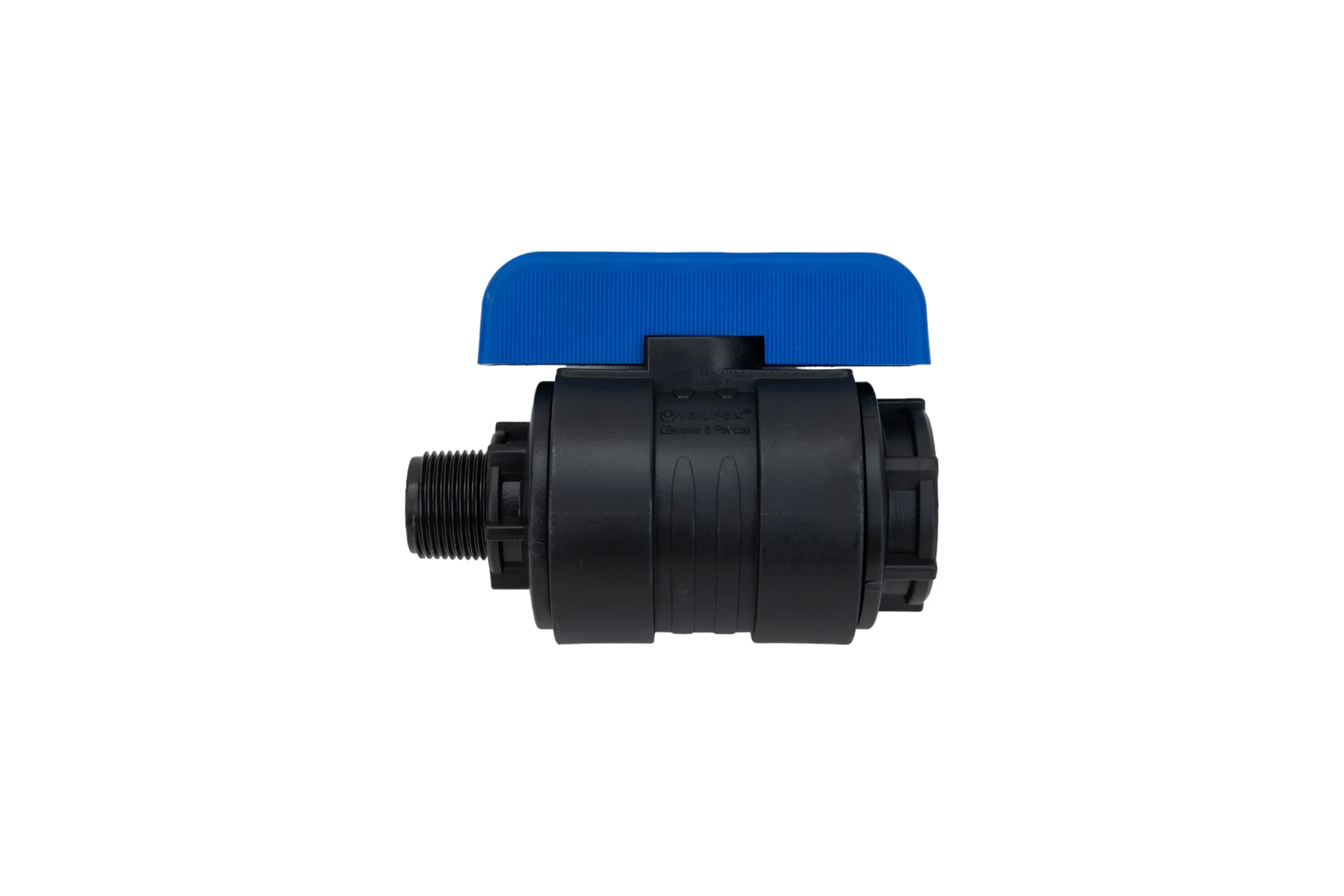 Компрессионный шаровой кран VALFEX ПНД НР/ВН резьба разборный 3/4"- 1"Ду26 1210026034100