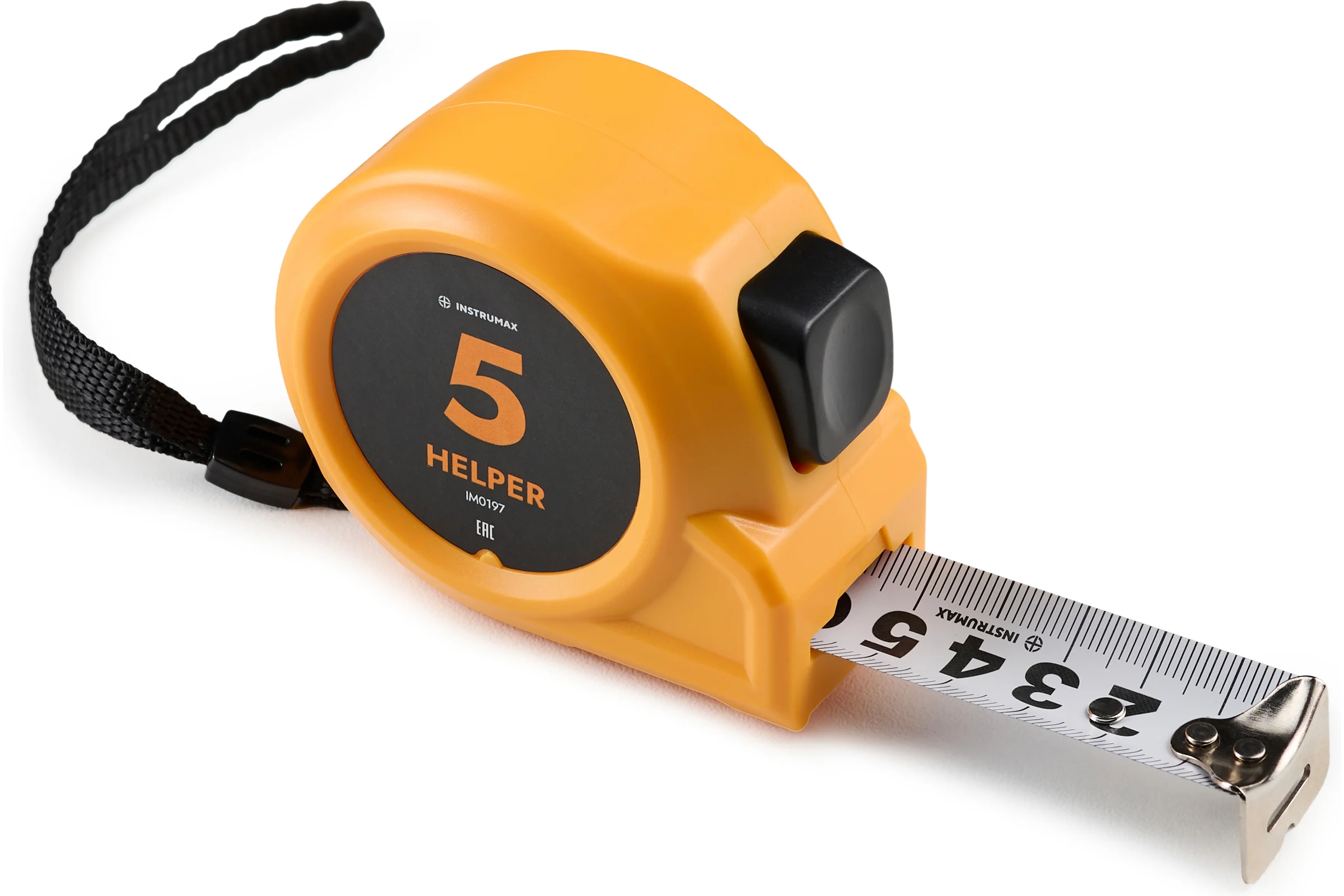 Рулетка INSTRUMAX HELPER 5 с автостопом (5м; лента:25мм; нейлоновое покрытие) IM0197