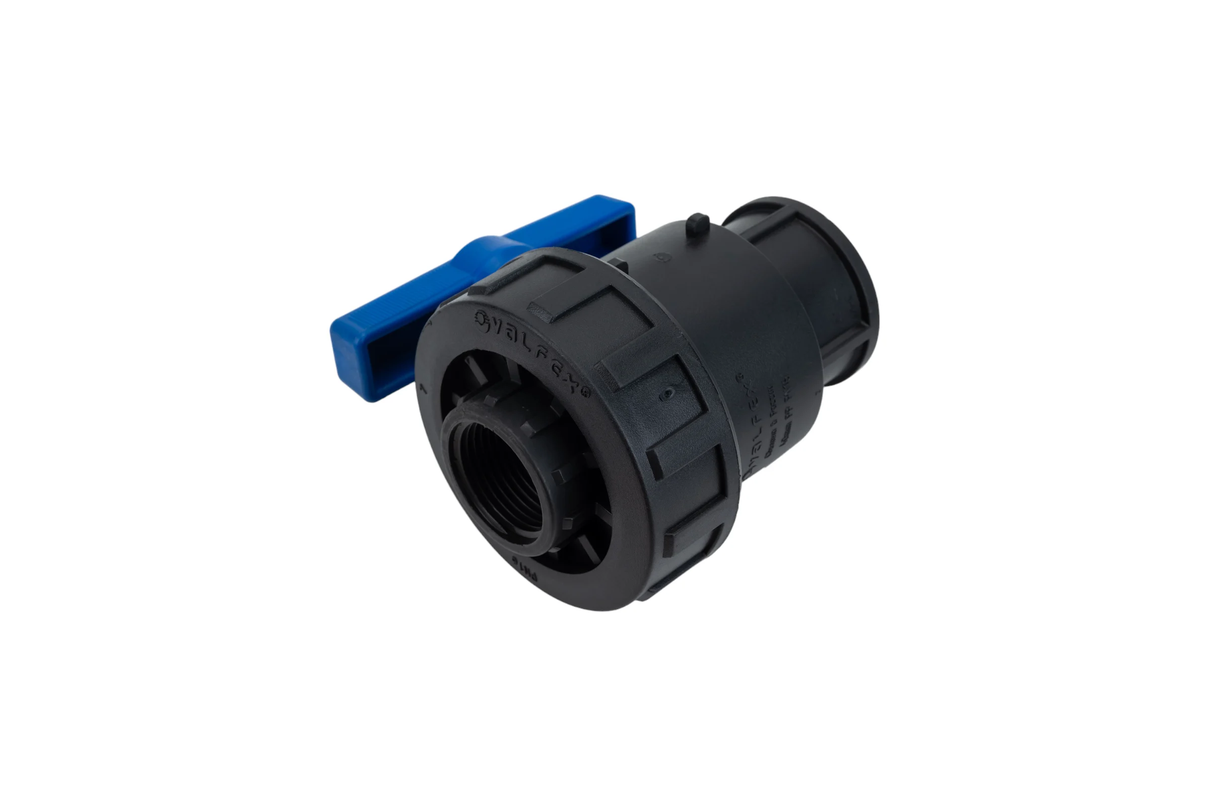 Компрессионный шаровой кран VALFEX ПНД  ВН/ВН резьба разборный 1 1/4"- 1" Ду33 1210011114100