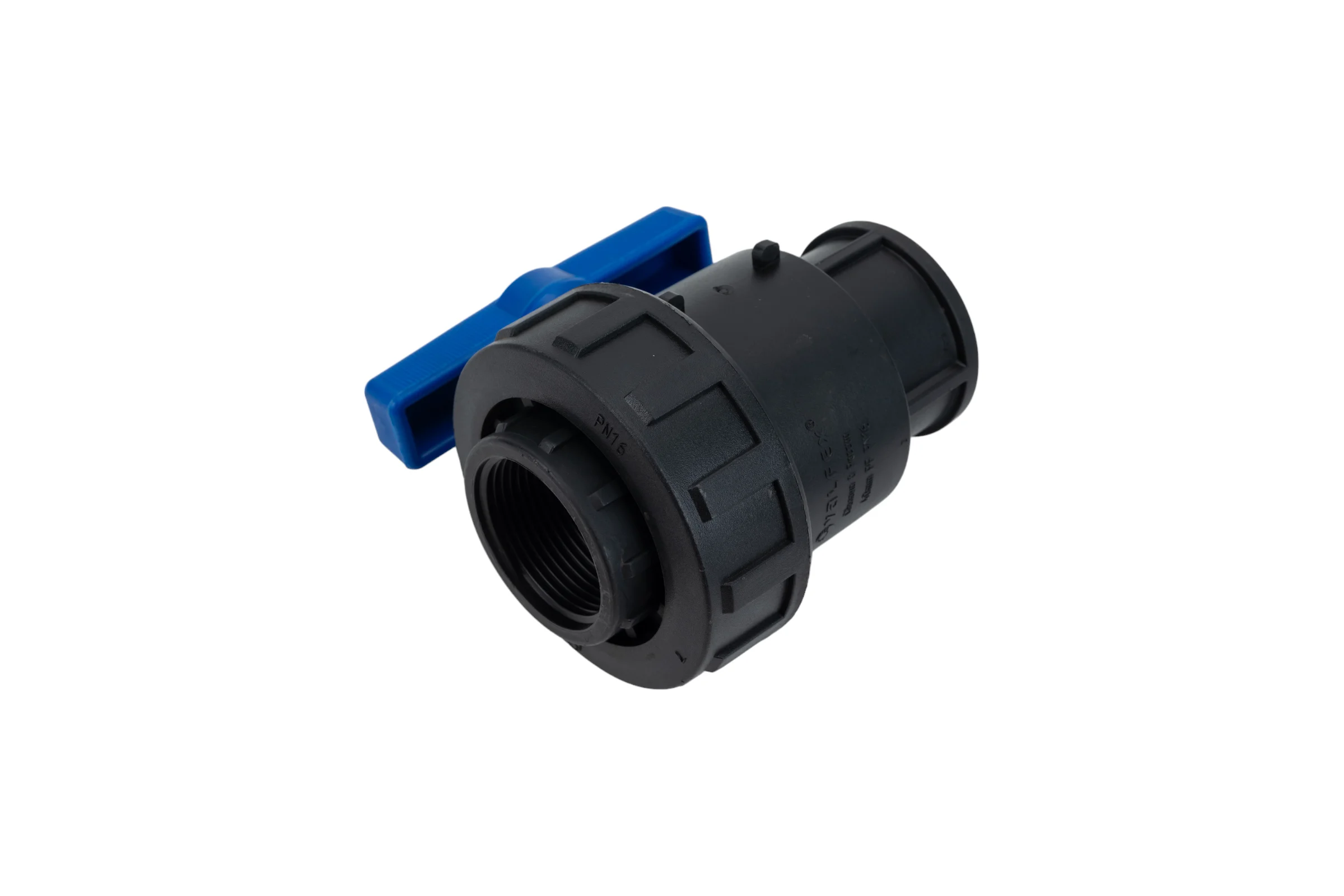 Компрессионный шаровой кран Valfex ПНД ВН/ВН резьба разборный 1 1/4"- 1 1/4" Ду33 1210011114114