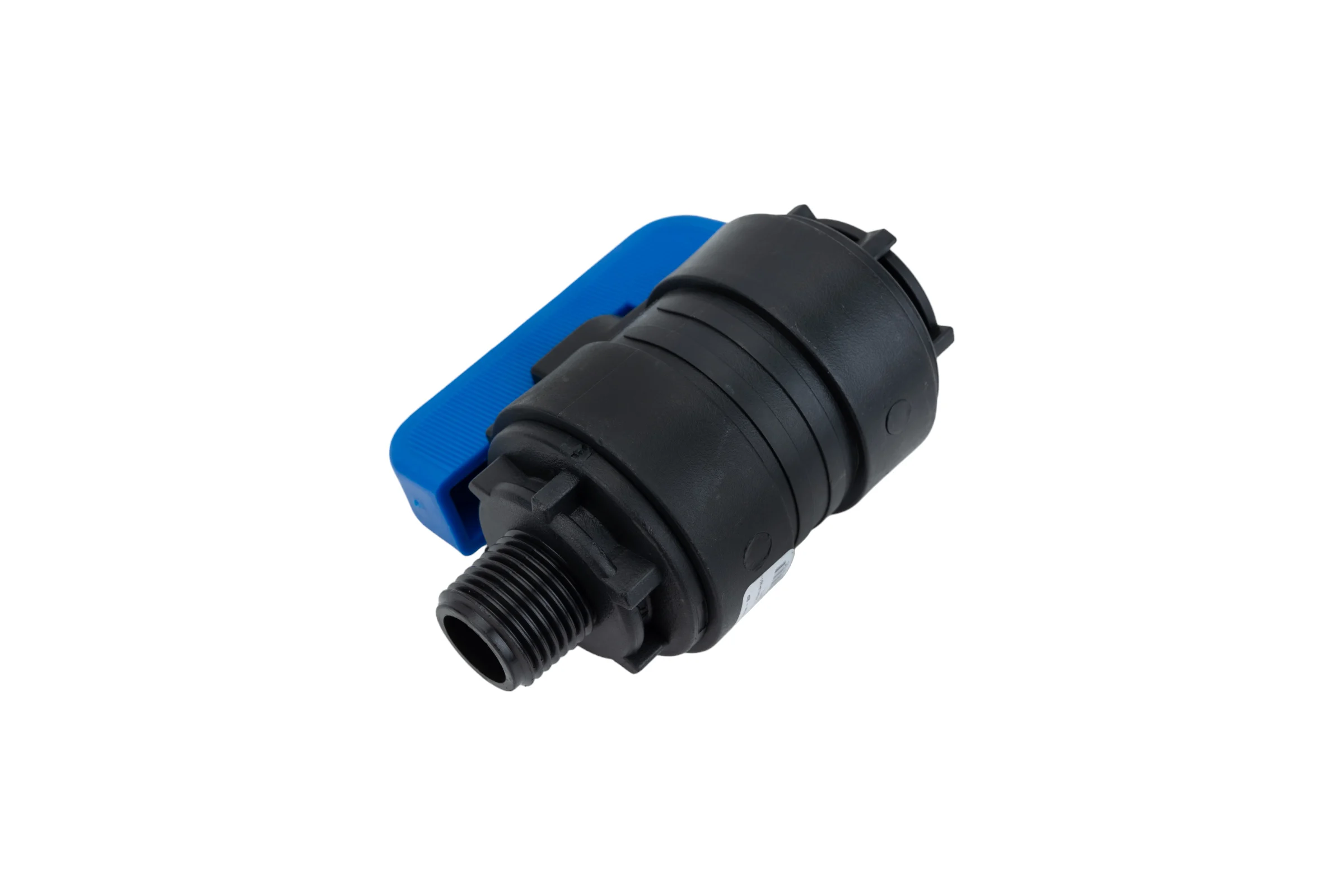 Компрессионный шаровой кран VALFEX ПНД НР/ВН резьба разборный 1/2"-1/2"Ду16 1210016012012