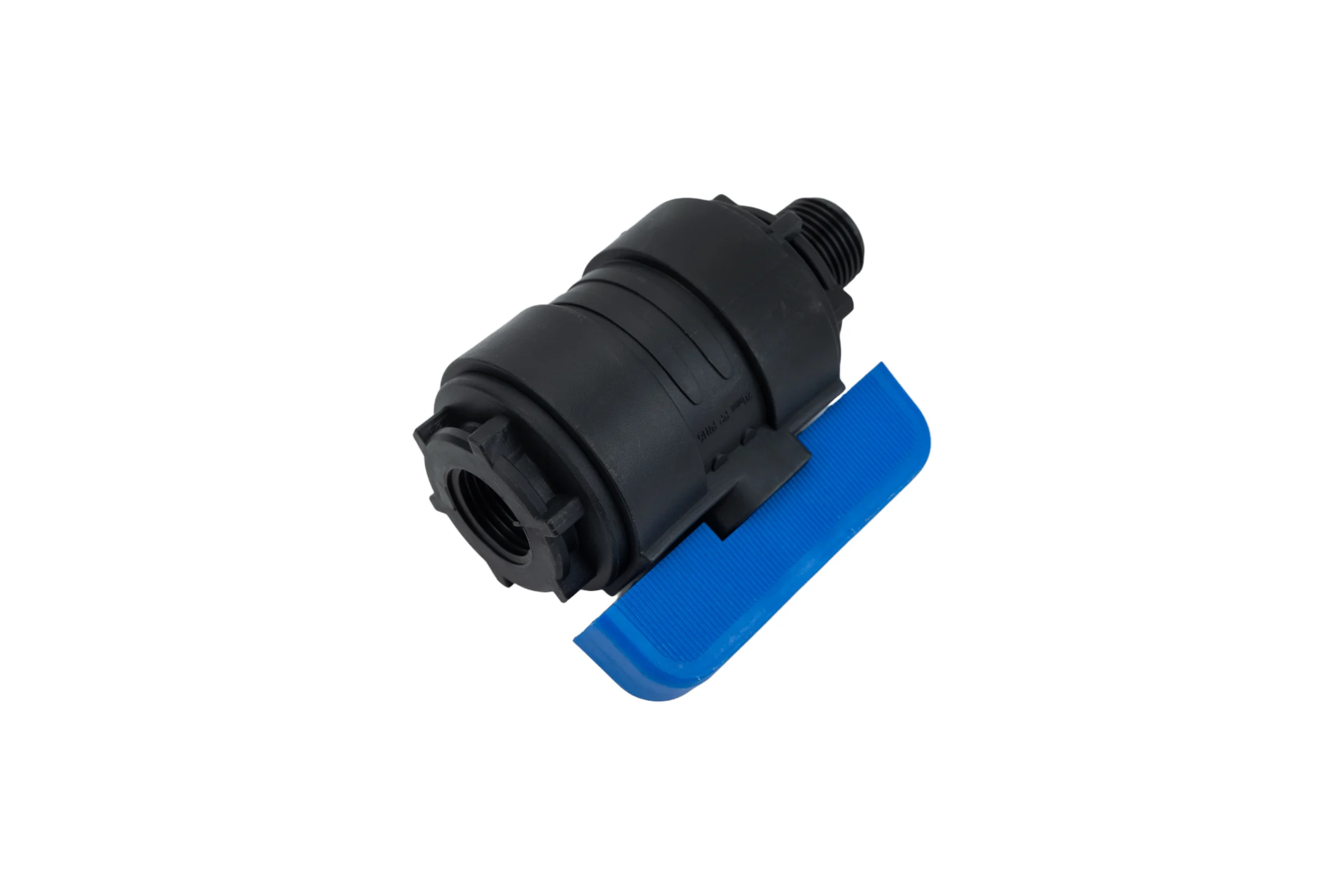 Компрессионный шаровой кран VALFEX ПНД НР/ВН резьба разборный 1/2"-1/2"Ду16 1210016012012
