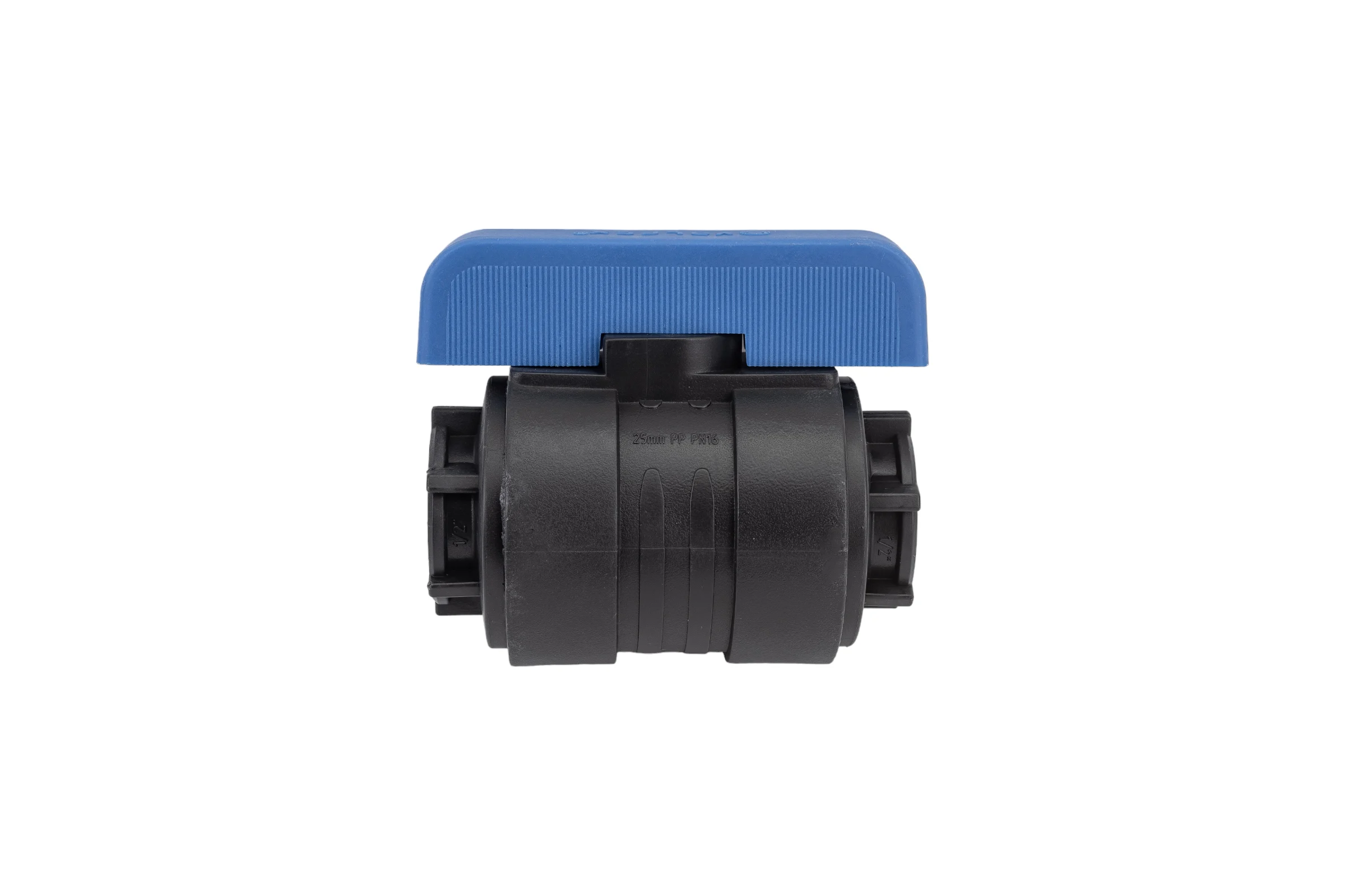 Компрессионный шаровой кран VALFEX ПНД ВН/ВН резьба разборный 1/2"-1/2"Ду20 1210120012012