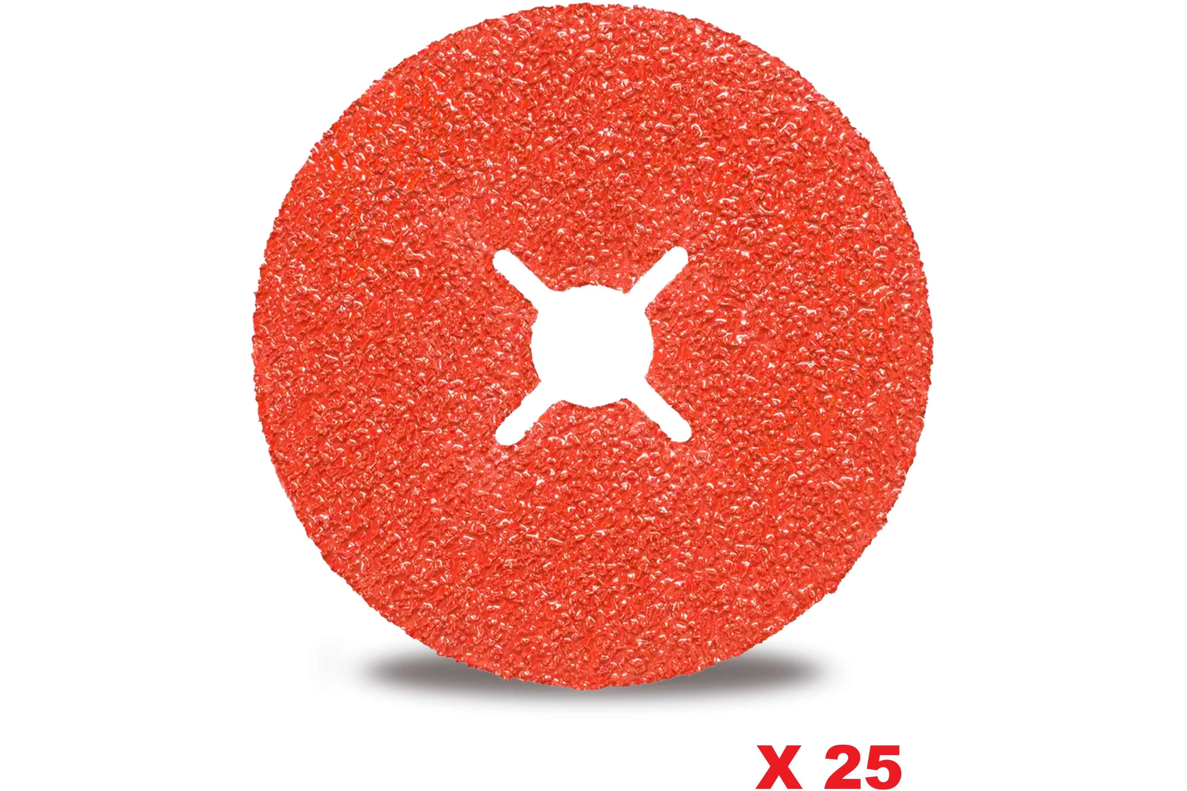 Фибровый круг по конструкционной стали REXXTOOL ХИЩНИК/PREDATOR 125 мм; 25 шт; P24 RXT25-FBR-ST-24