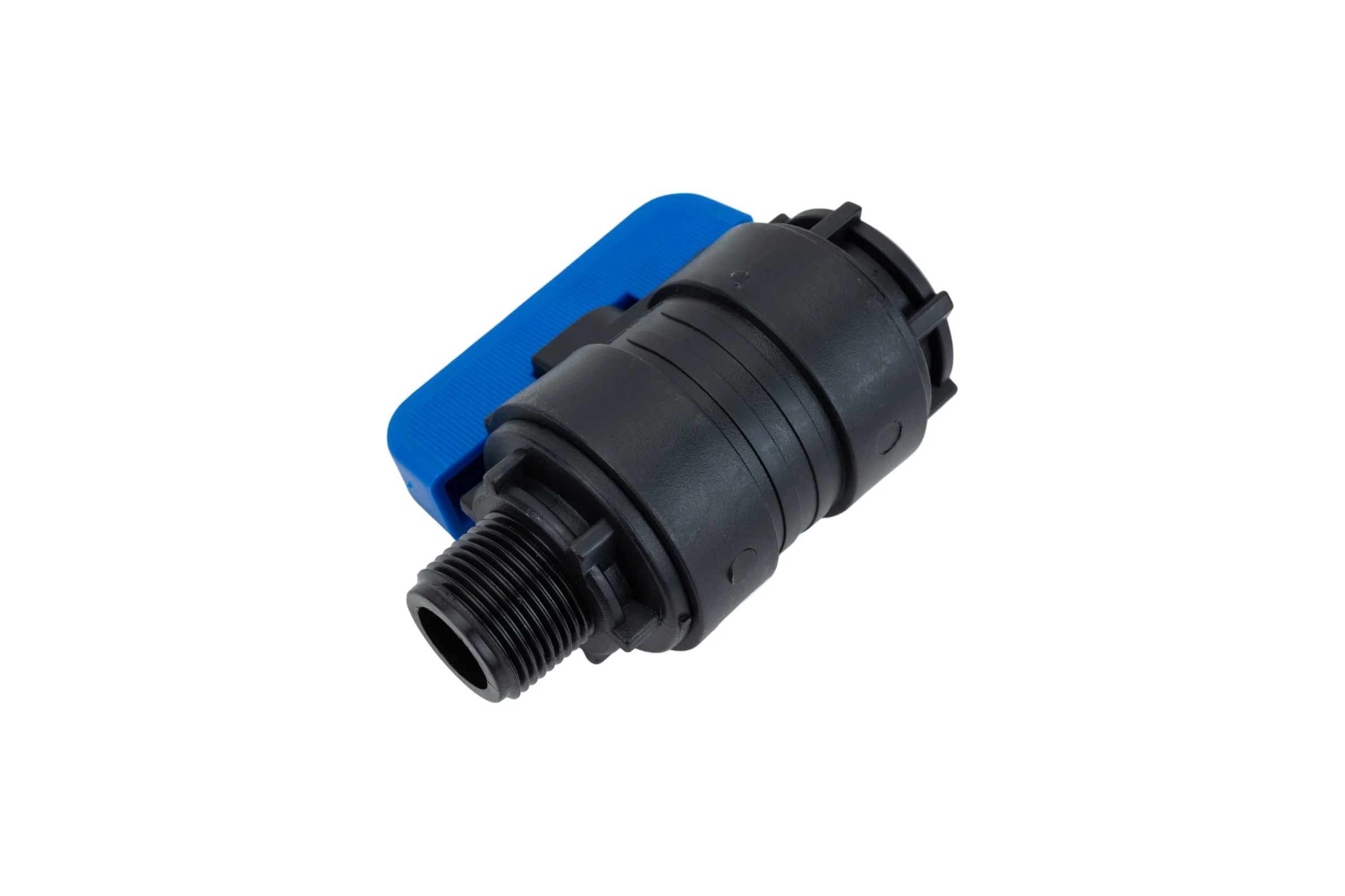 Компрессионный шаровой кран VALFEX ПНД НР/ВН резьба разборный 3/4"- 3/4"Ду16 1210016034034