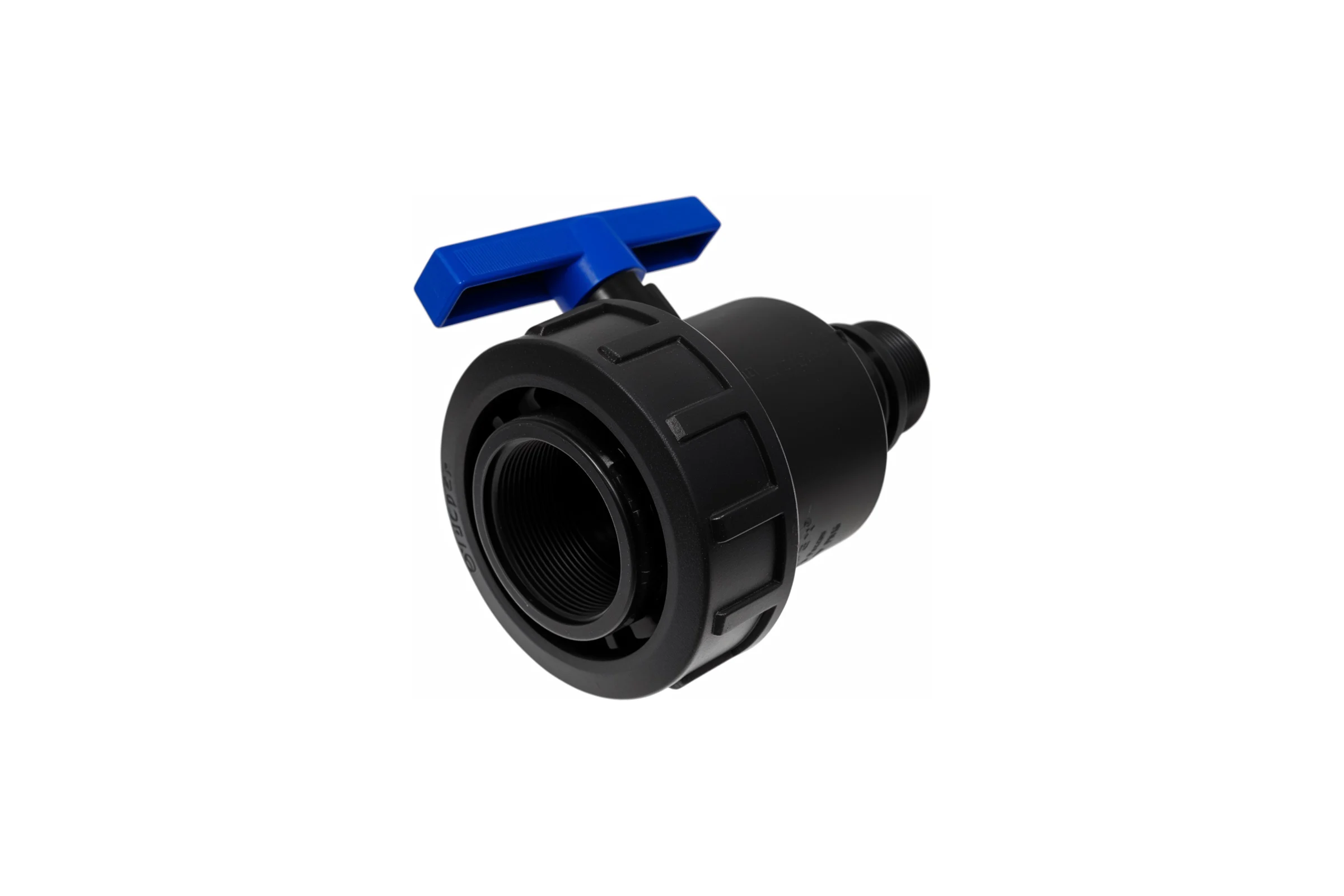 Компрессионный шаровой кран VALFEX ПНД НР/ВН резьба разборный 1 1/2"-2"Ду46 1210012112200