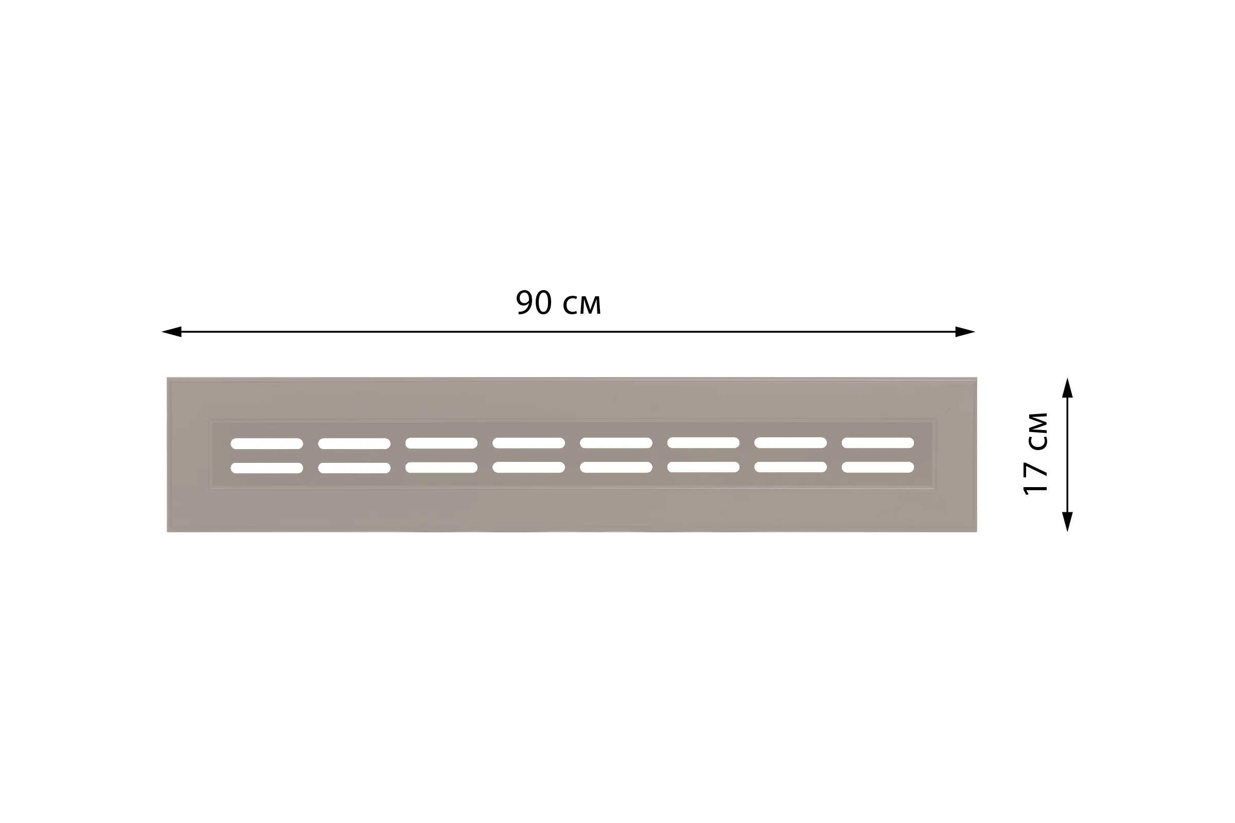 Крышка для экрана Стильный Дом 90см универсальная мокко ДеЛюкс v533256