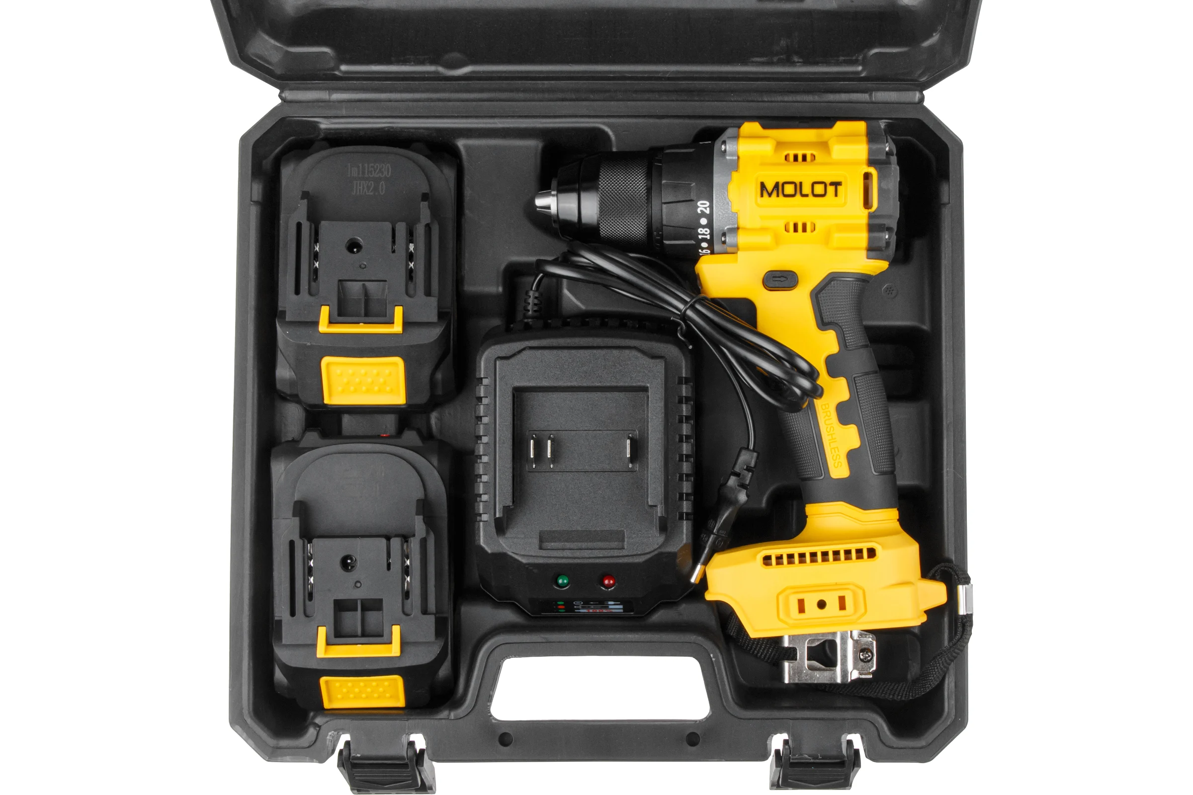 Дрель-шуруповерт аккумуляторная MOLOT MBD 1825 Li XLT Lite SET (2318138) ЦИ-4336049394