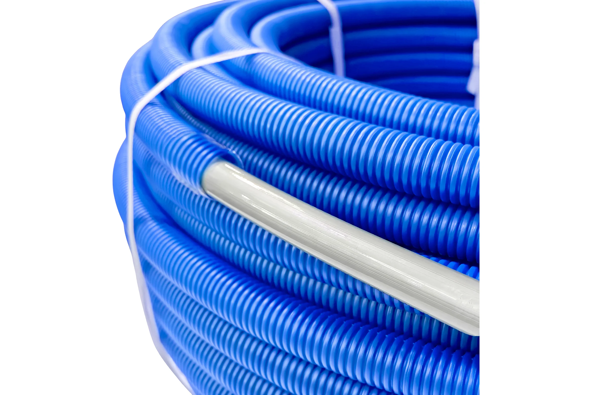 Труба RTP PEX-a, SDR7,4 d16x2,2 (100м) с антидиффузионным слоем EVOH в гофре синего цвета 51501