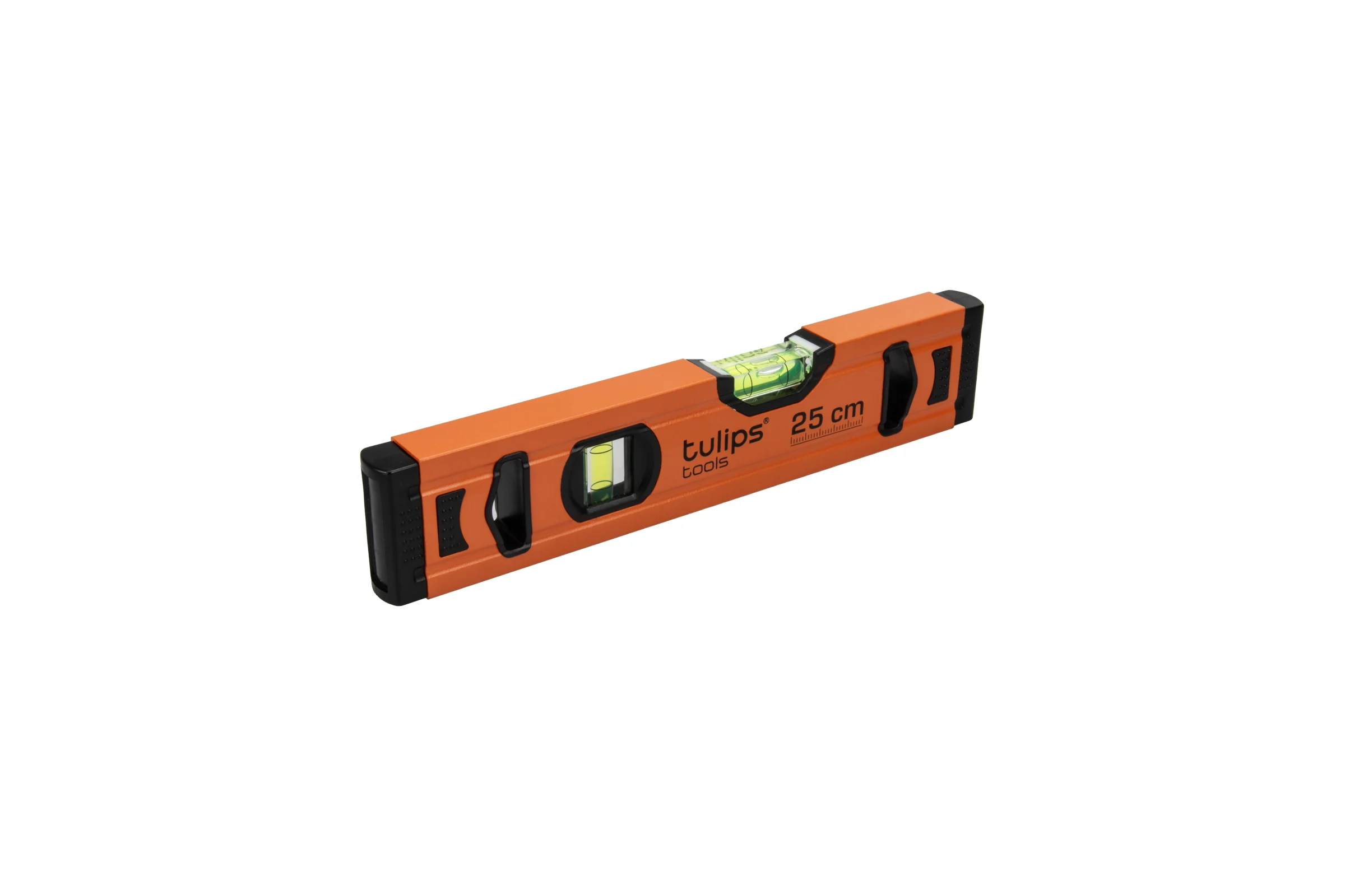 Уровень Tulips Tools 2 глазка, 25 см, мини II13-600