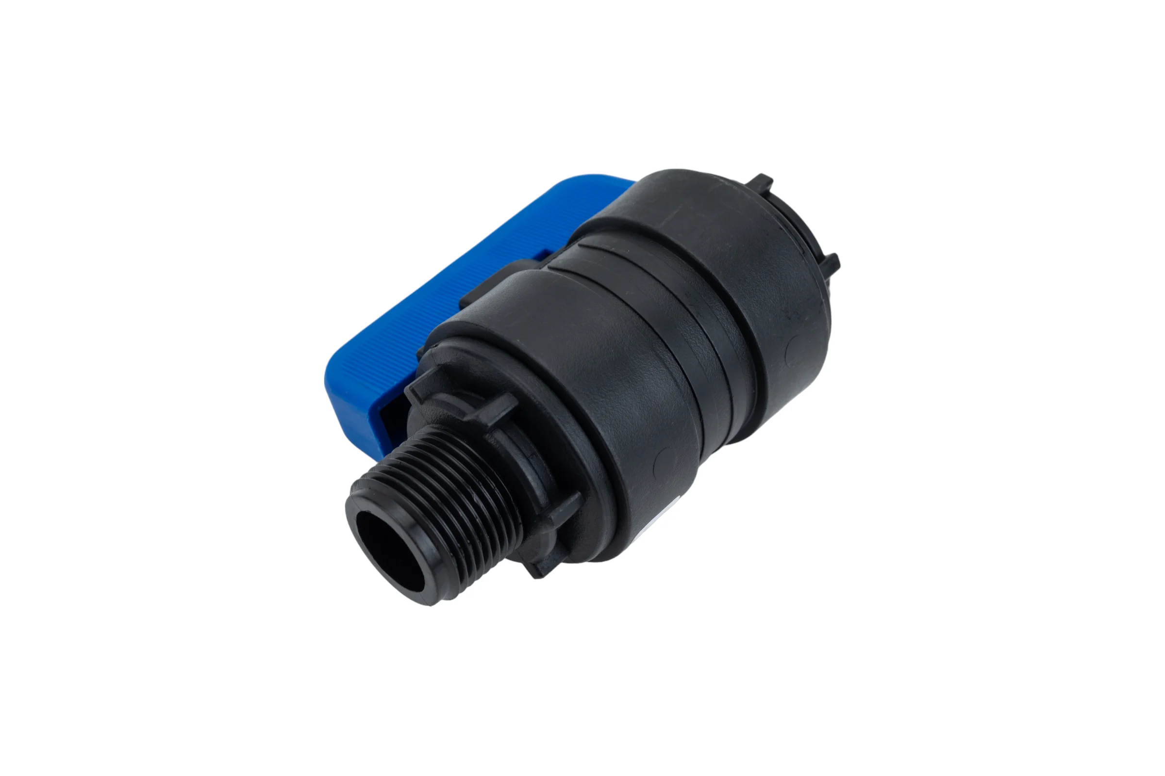 Компрессионный шаровой кран VALFEX ПНД НР/ВН резьба разборный 3/4"- 1/2"Ду16 1210016034012