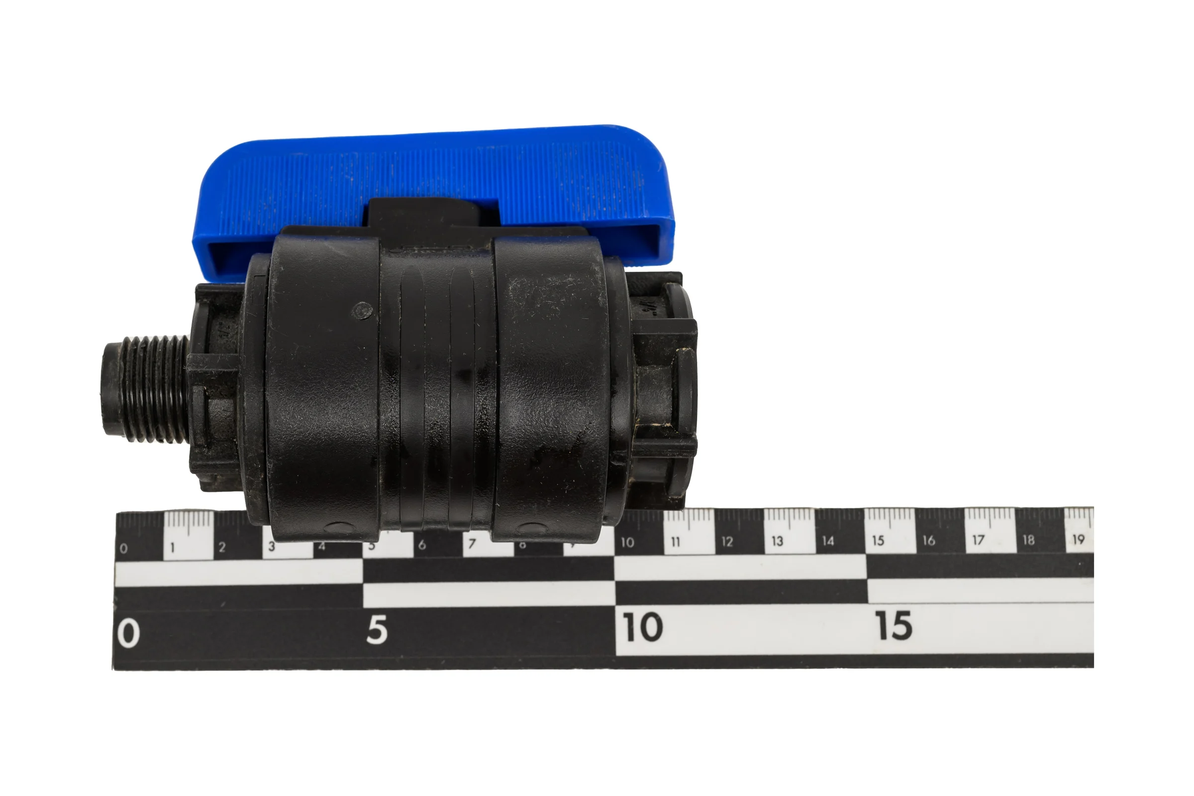 Компрессионный шаровой кран VALFEX ПНД НР/ВН резьба разборный 1/2"-3/4"Ду20 1210020012034