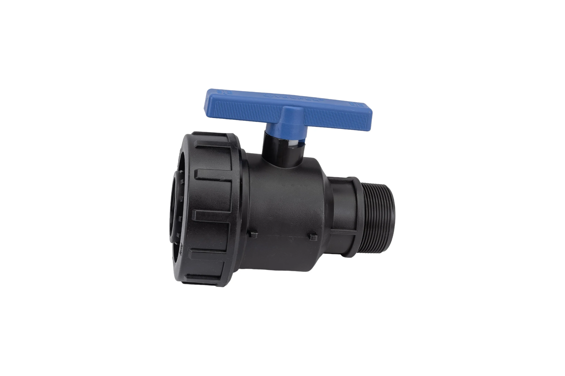 Компрессионный шаровой кран VALFEX ПНД НР/ВН резьба разборный 2"-1 1/2"Ду46 1210012200112