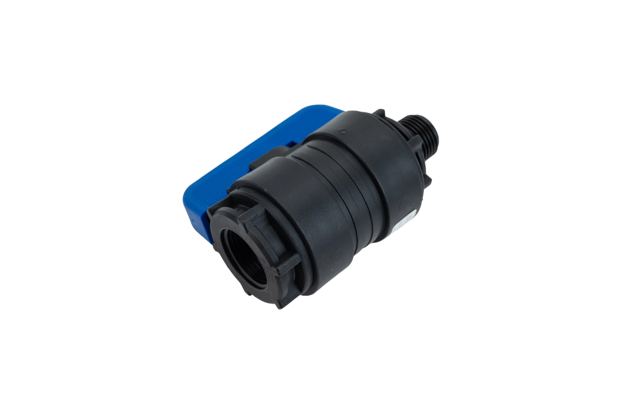 Компрессионный шаровой кран VALFEX ПНД НР/ВН резьба разборный 1/2"-3/4"Ду16 1210016012034
