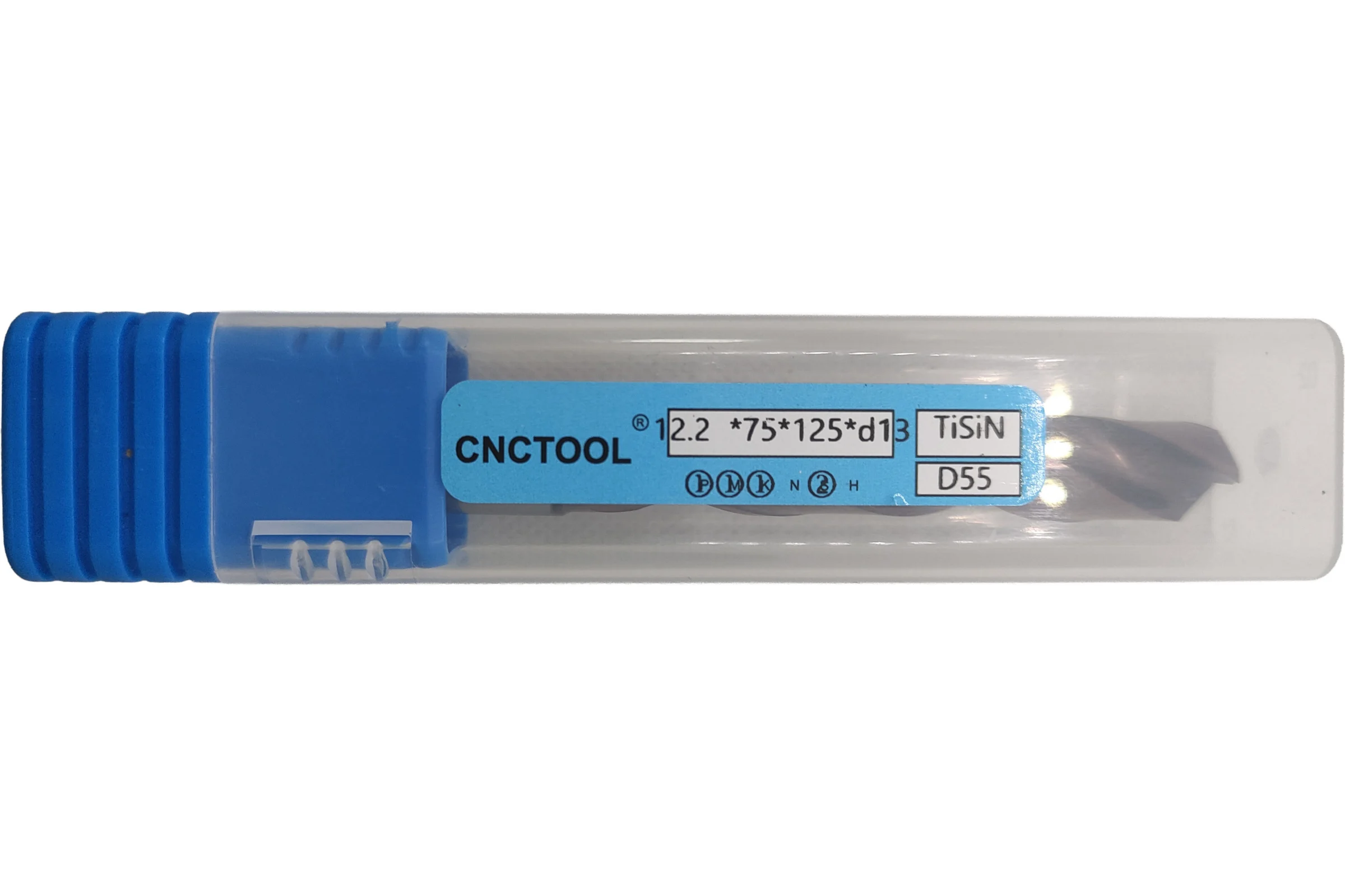 Сверло по металлу твердосплавное CNCTOOL VHM 12.2х75х125, хв.13 D55-TiSiN 184092