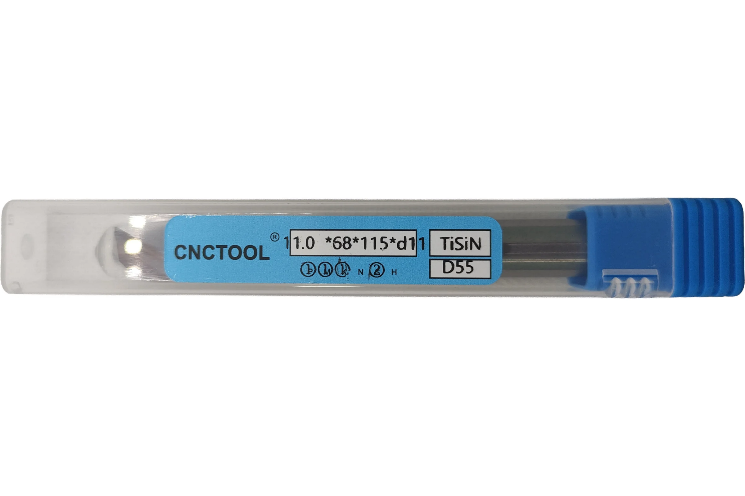Сверло по металлу твердосплавное CNCTOOL VHM 11х68х115, хв.11 D55-TiSiN 181070