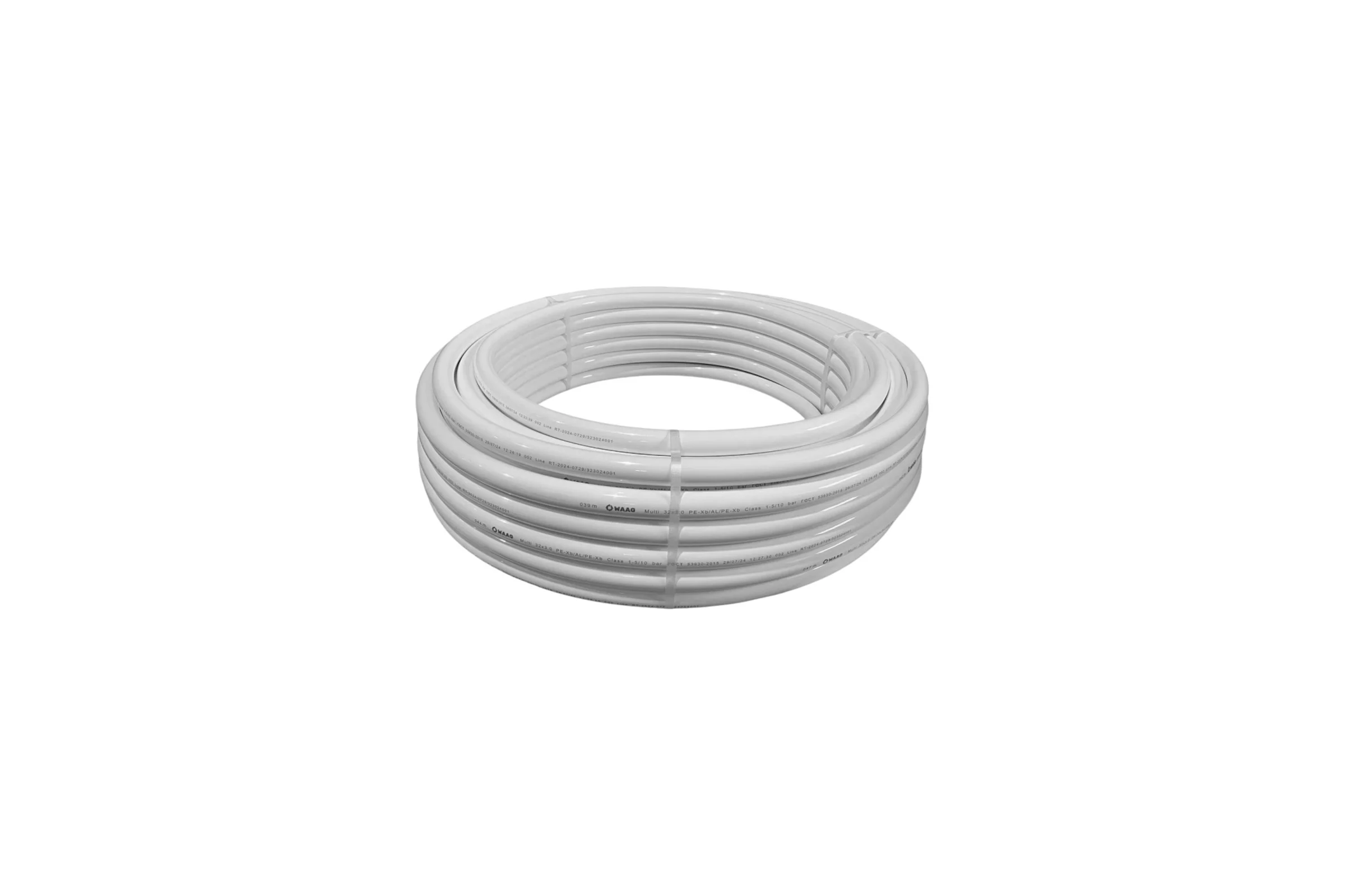Труба металлопластиковая WAAG Multi DN32 x 3,0 PN10 (бухта 50м) PE-Xb / Al / PE-Xb, белая WG.3230050
