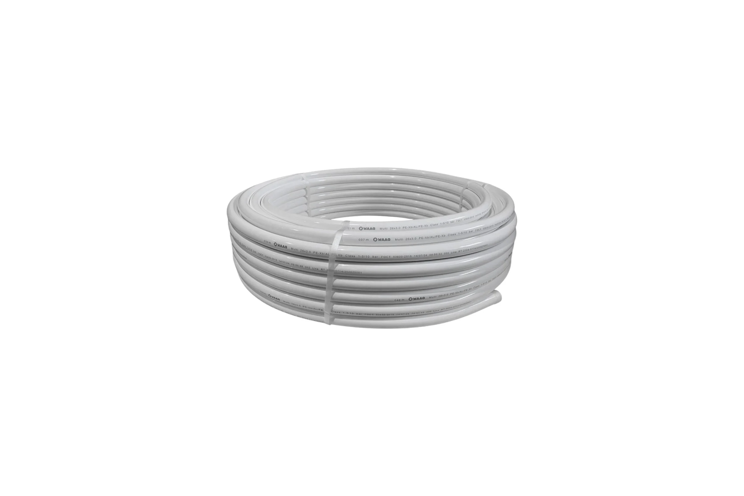 Труба металлопластиковая WAAG Multi DN16 x 2,0 PN10 (бухта 200м) PE-Xb / Al / PE-Xb, белая WG.1620200