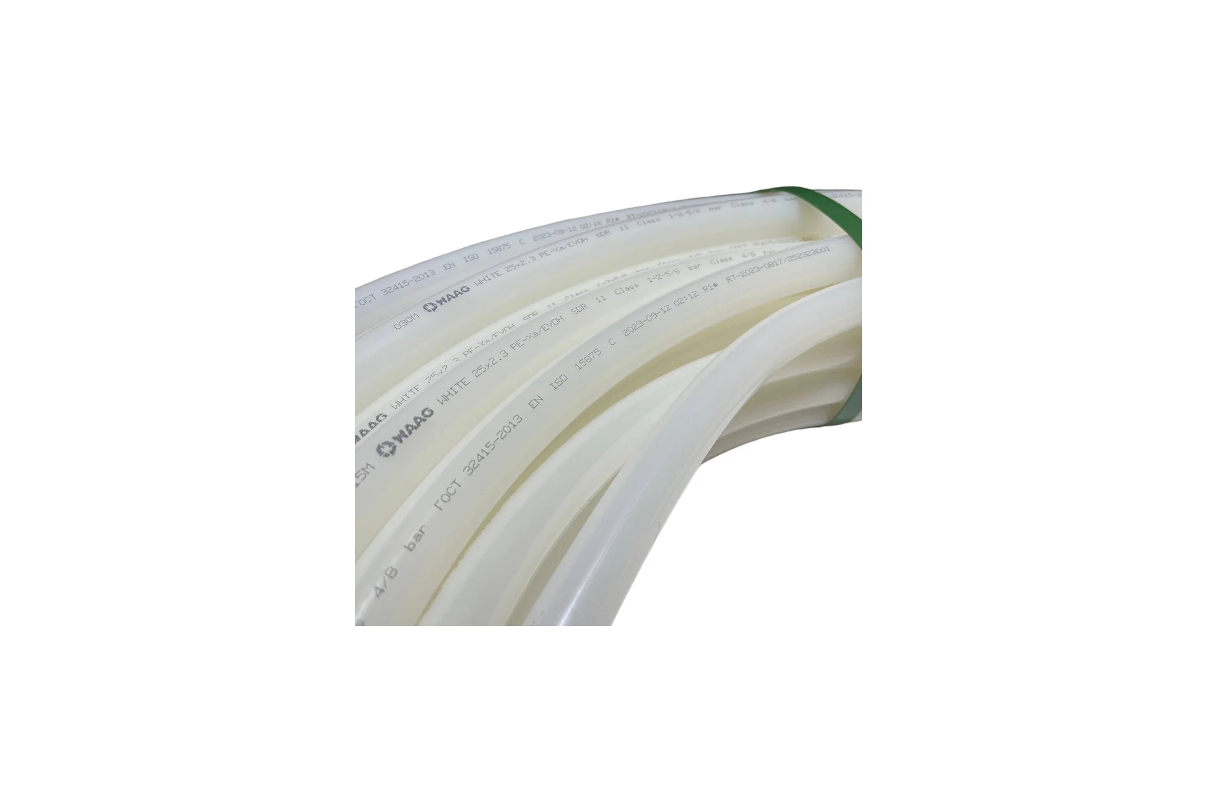 Труба из сшитого полиэтилена WAAG White DN25 x 2,3, PN 6 (бухта 50м), PE-Xa / EVOH, прозрачная WG.1136615