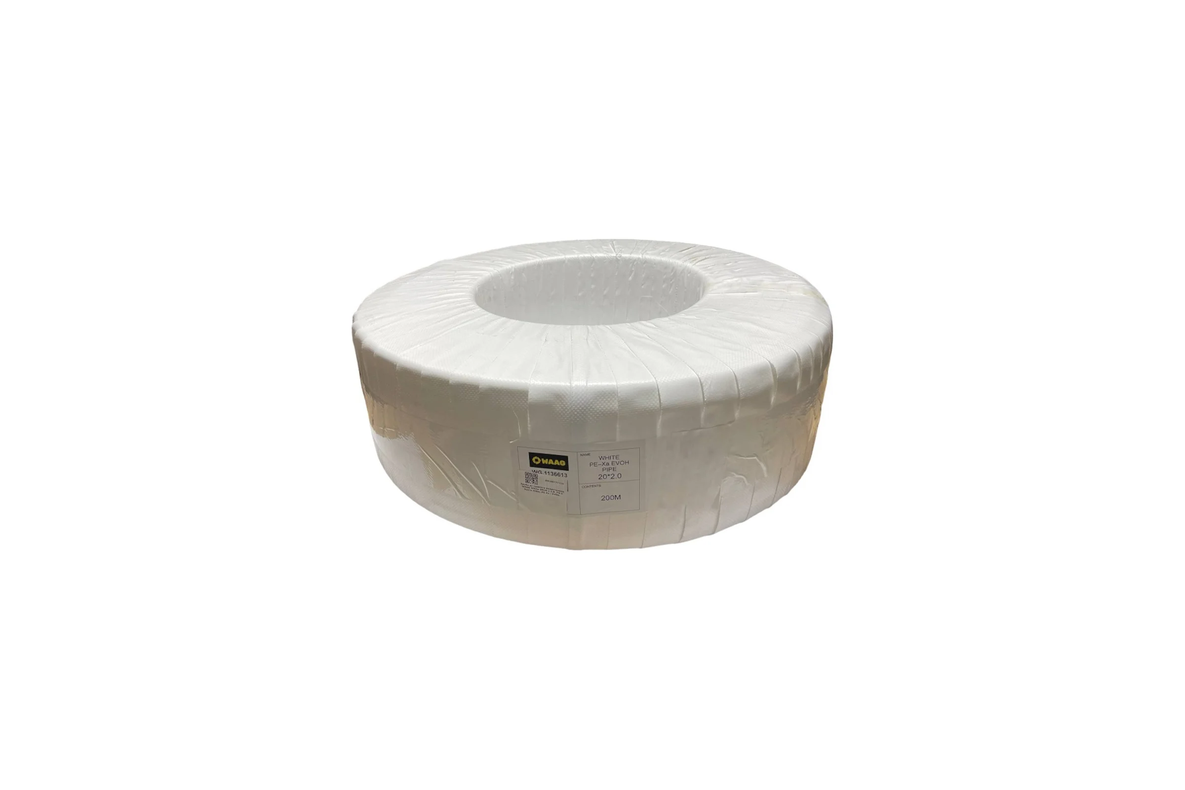 Труба из сшитого полиэтилена WAAG White DN20 x 2,0, PN 6 (бухта 200м), PE-Xa / EVOH, прозрачная WG.1136613