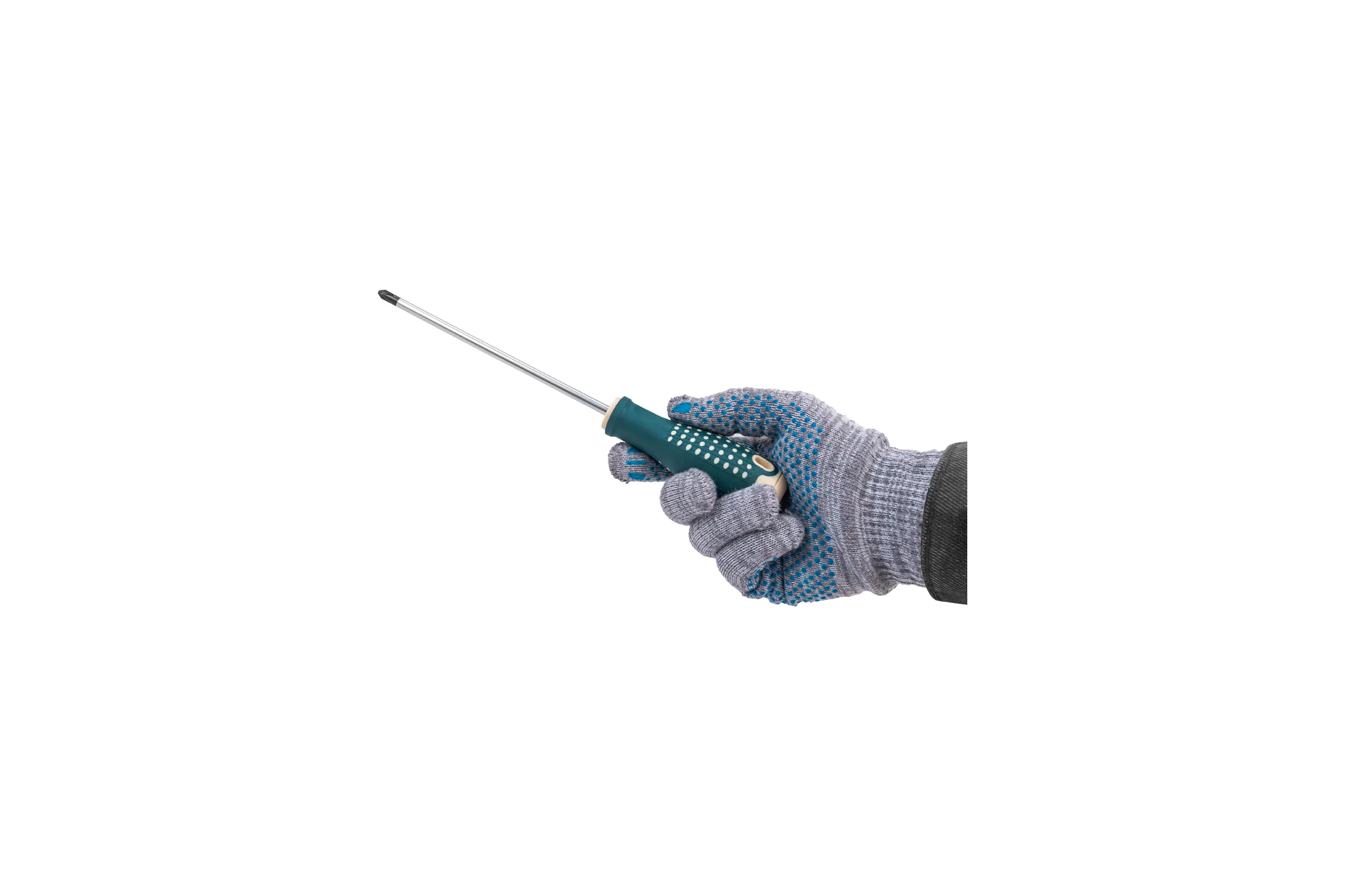 Отвертка крестовая Rockforce PH2.0х150мм RF LIGHT-70120150(64581)