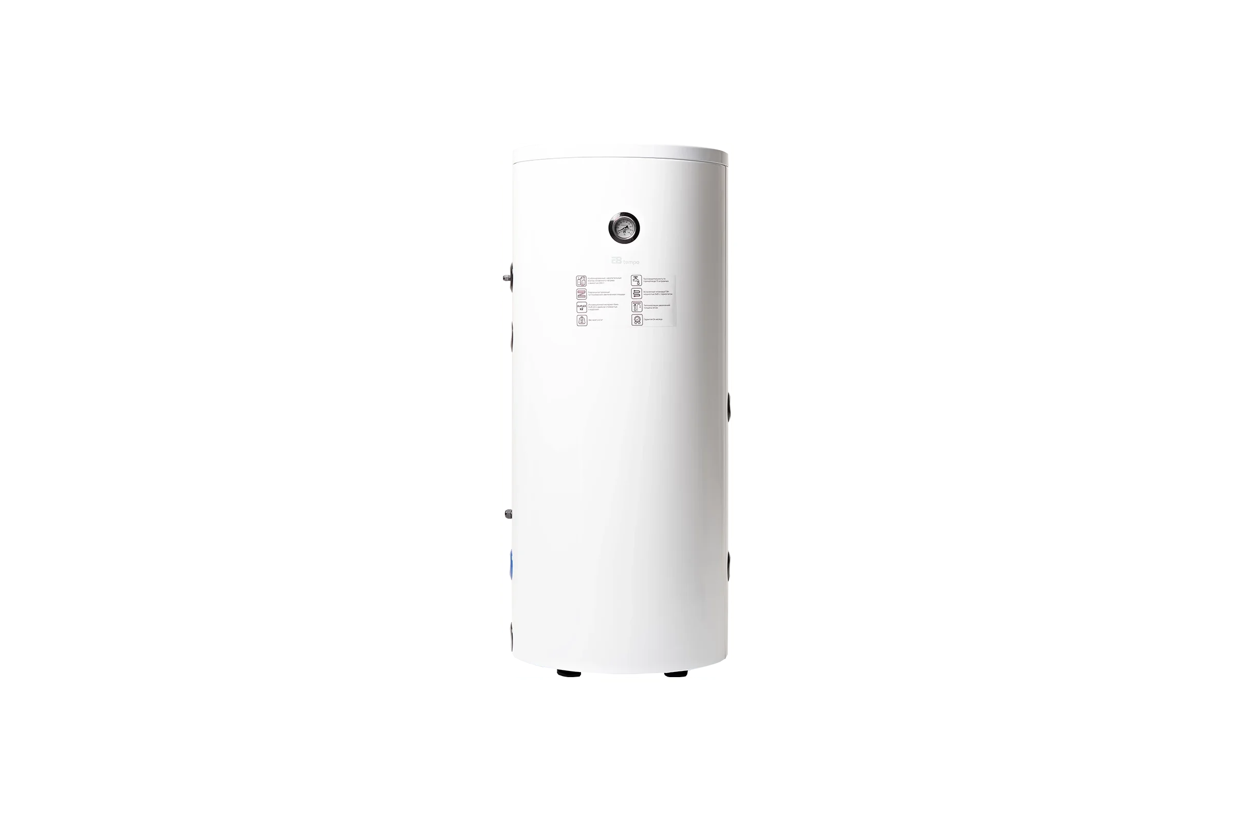 Бойлер косвенного нагрева E8tempo тип E серия S-200L-2 WHITE