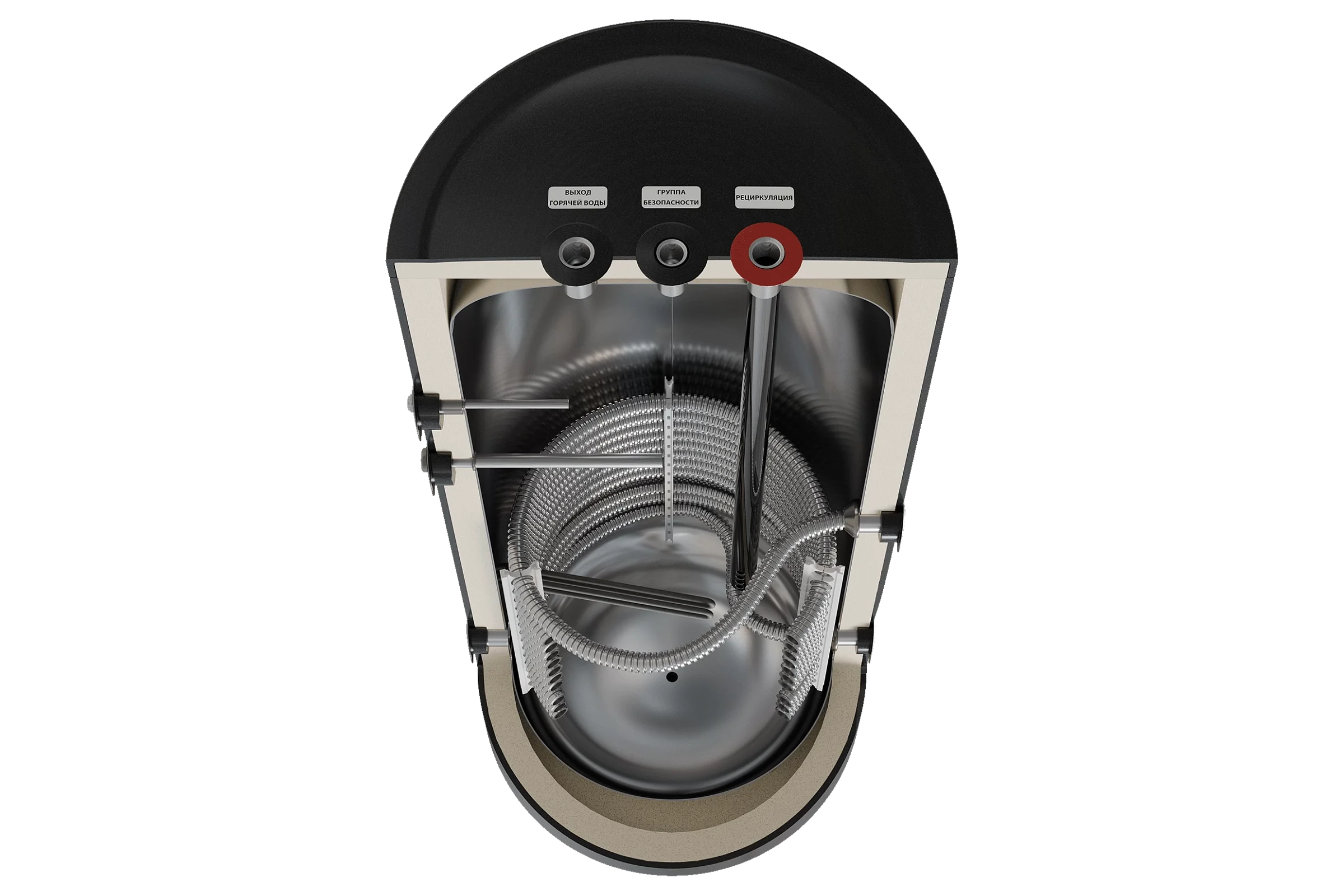 Бойлер косвенного нагрева E8tempo тип E серия S-200L-2 BLACK