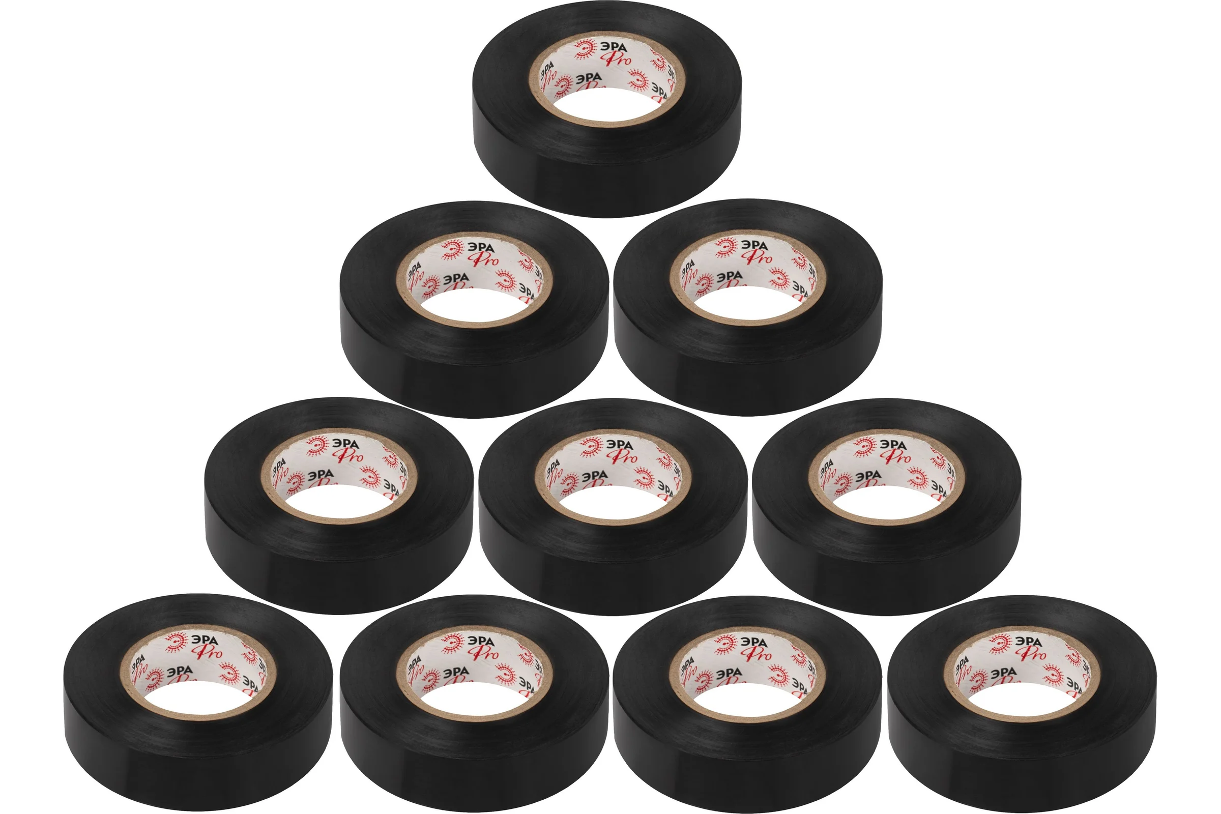 Набор изолент ЭРА SET10-1925BLACK ПВХ 10 шт черная 19мм х 25м Б0072710