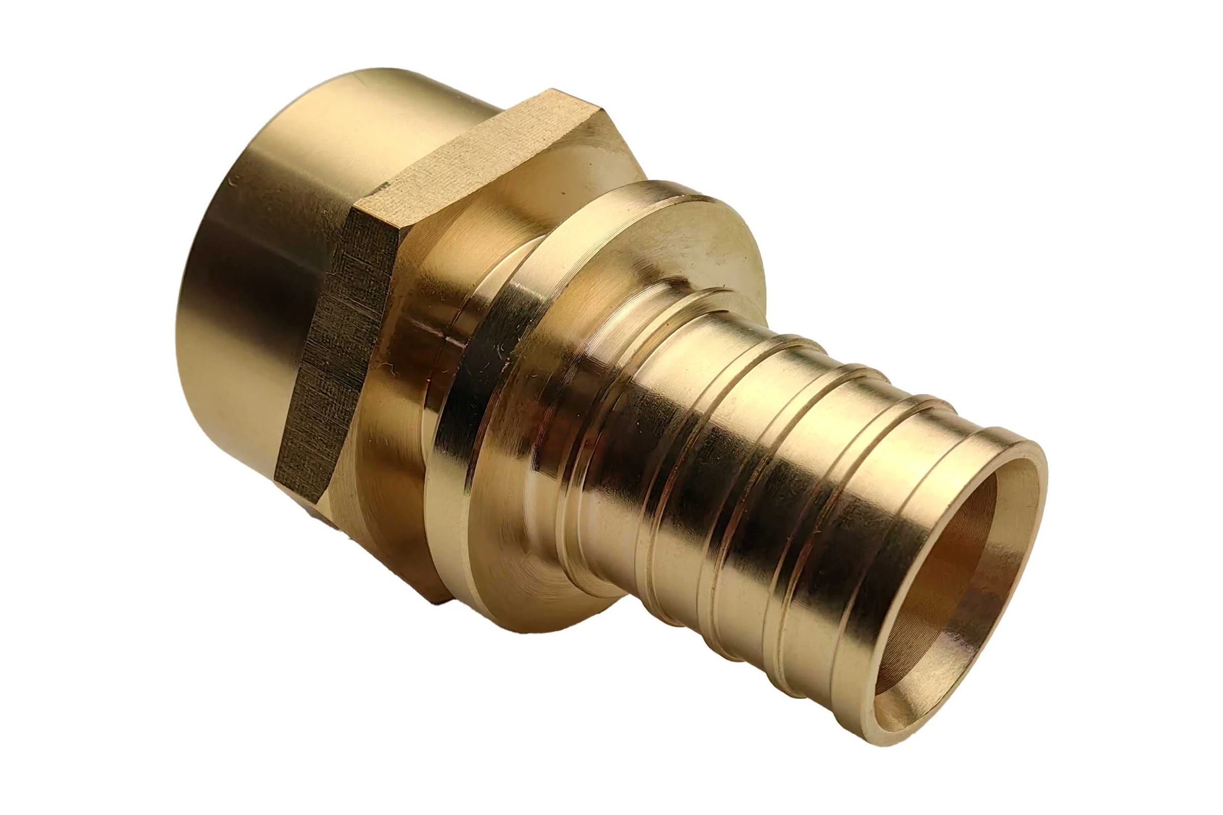 Муфта для PE-X/PE-RT труб РОС аксиальная латунь Дн 32х1 ВР  (130-1612) R0345086