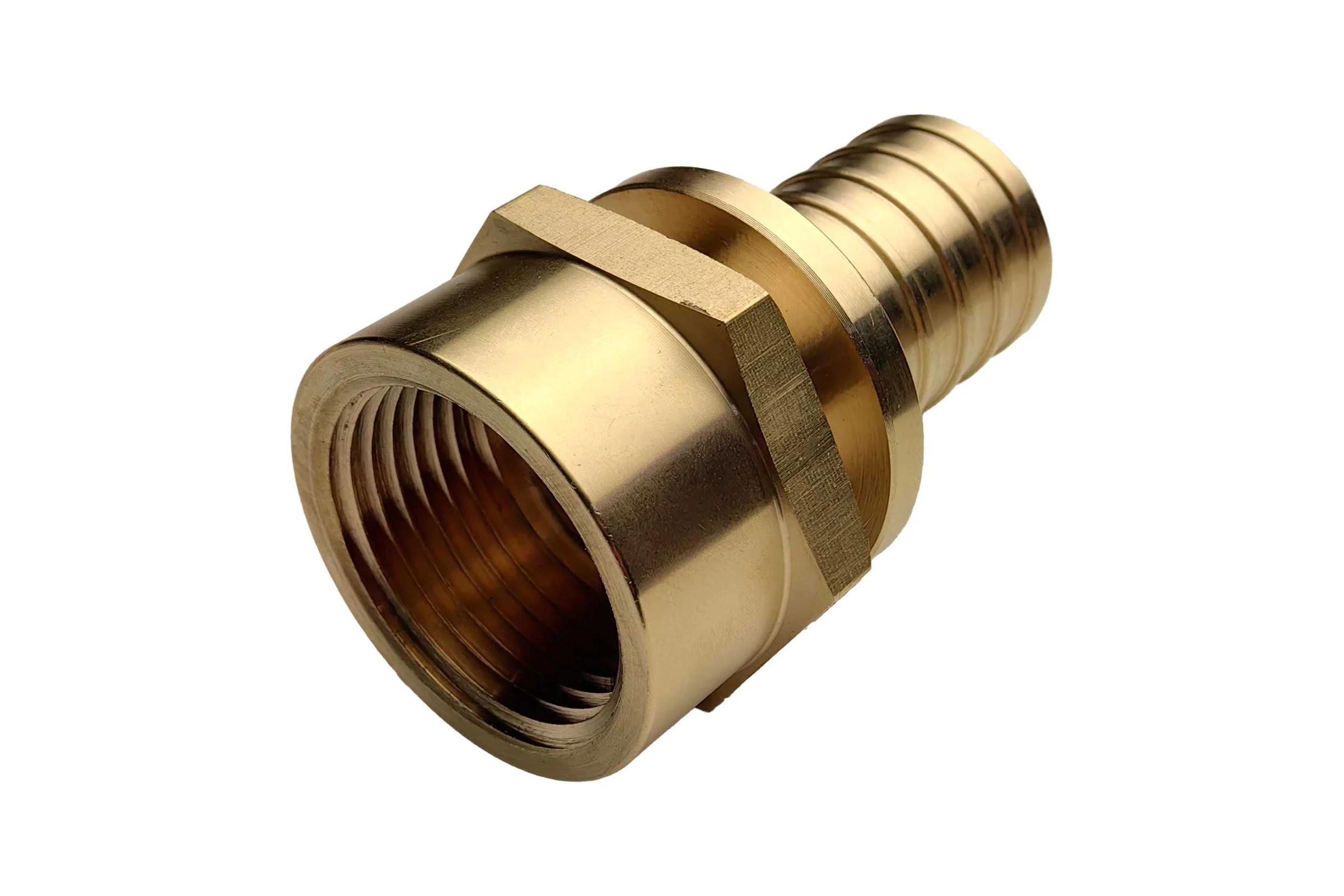 Муфта для PE-X/PE-RT труб РОС аксиальная латунь Дн 32х1 ВР  (130-1612) R0345086